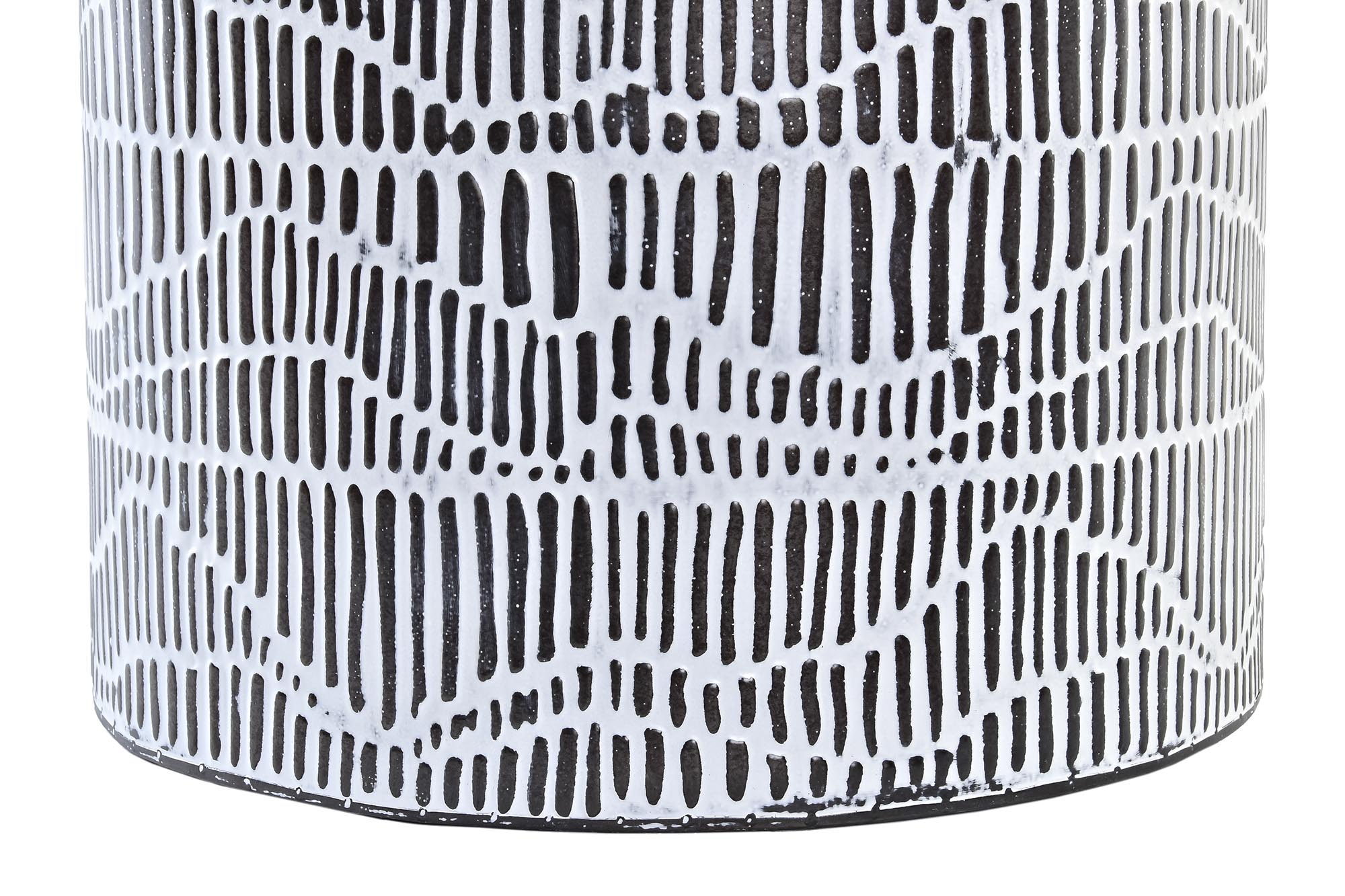 Conjunto de 2 cestos de corda de ferro 52x42x58 branco