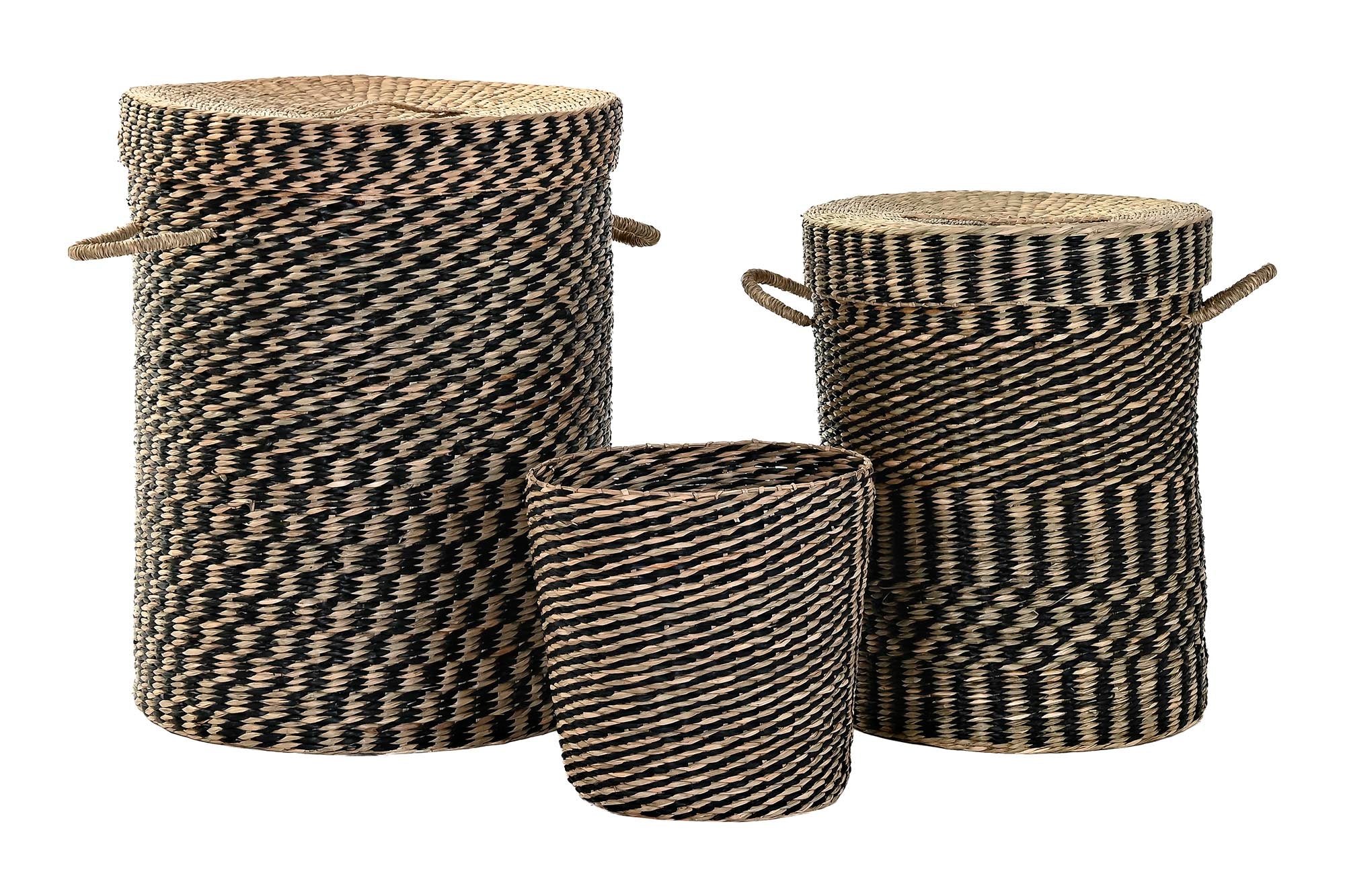 Cesta Set 3 Fibra 45X45X56 Natural