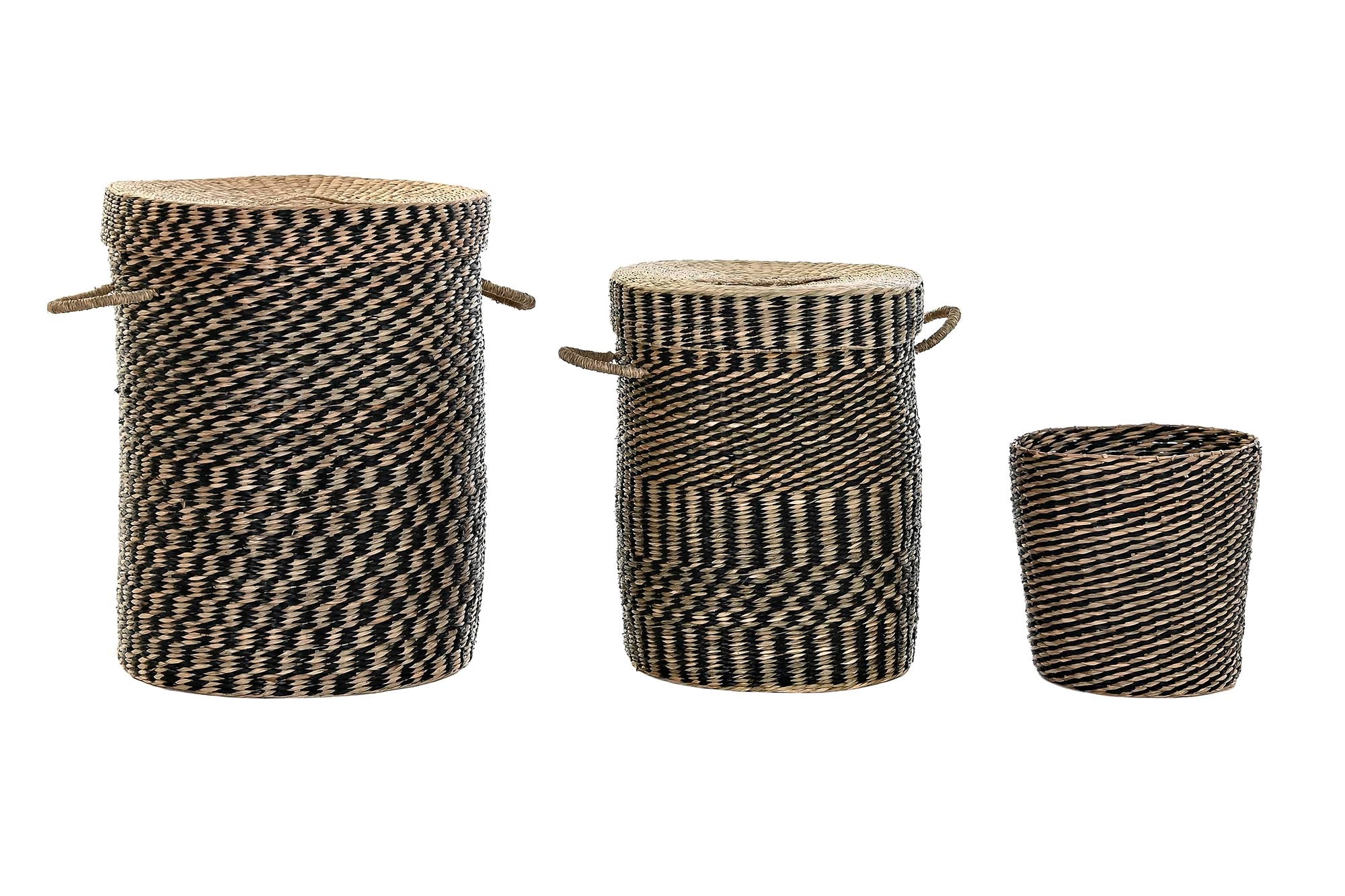 Cesta Set 3 Fibra 45X45X56 Natural