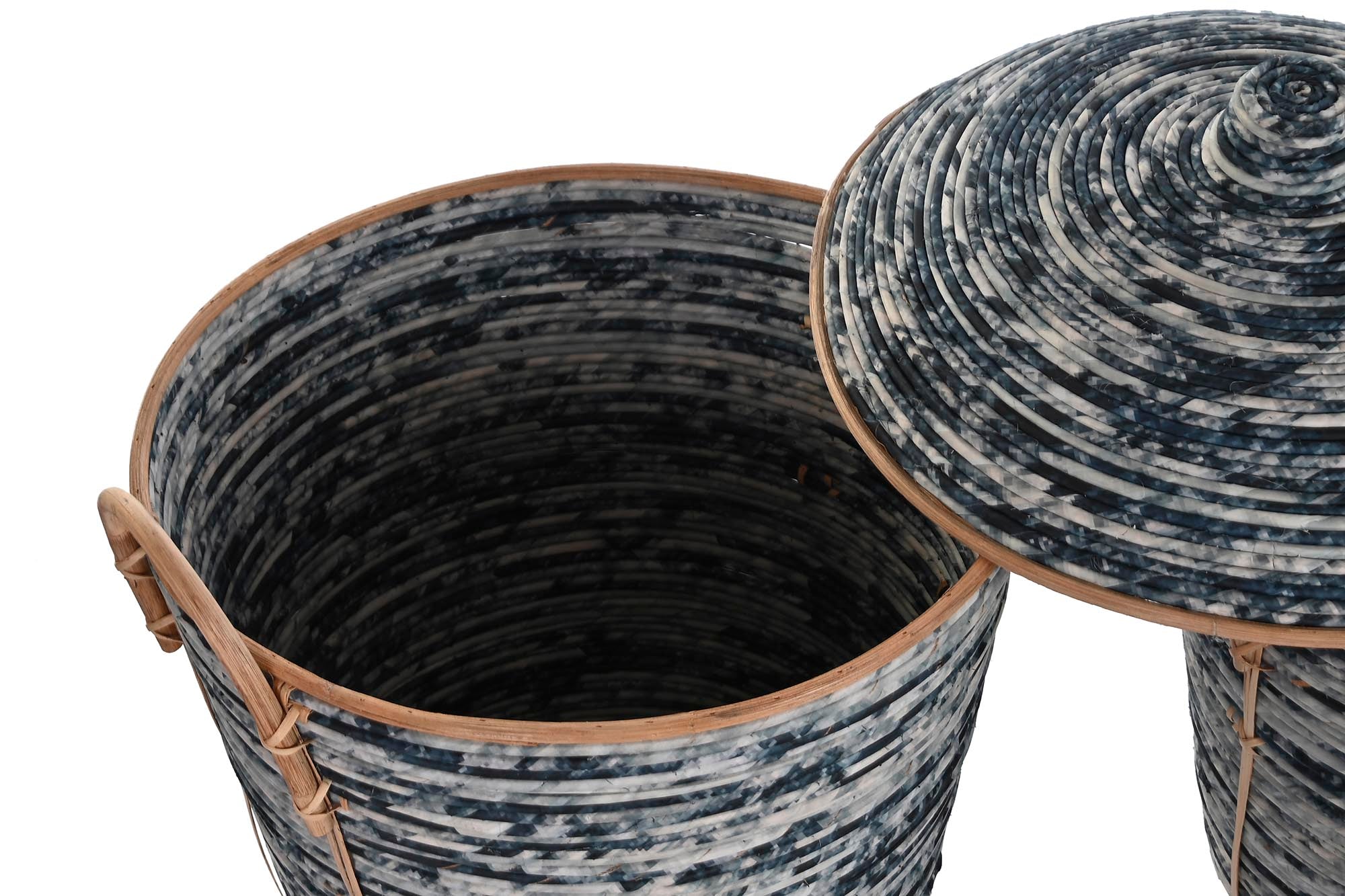 Cesta Set 3 Ratan 56X51X62 Negro