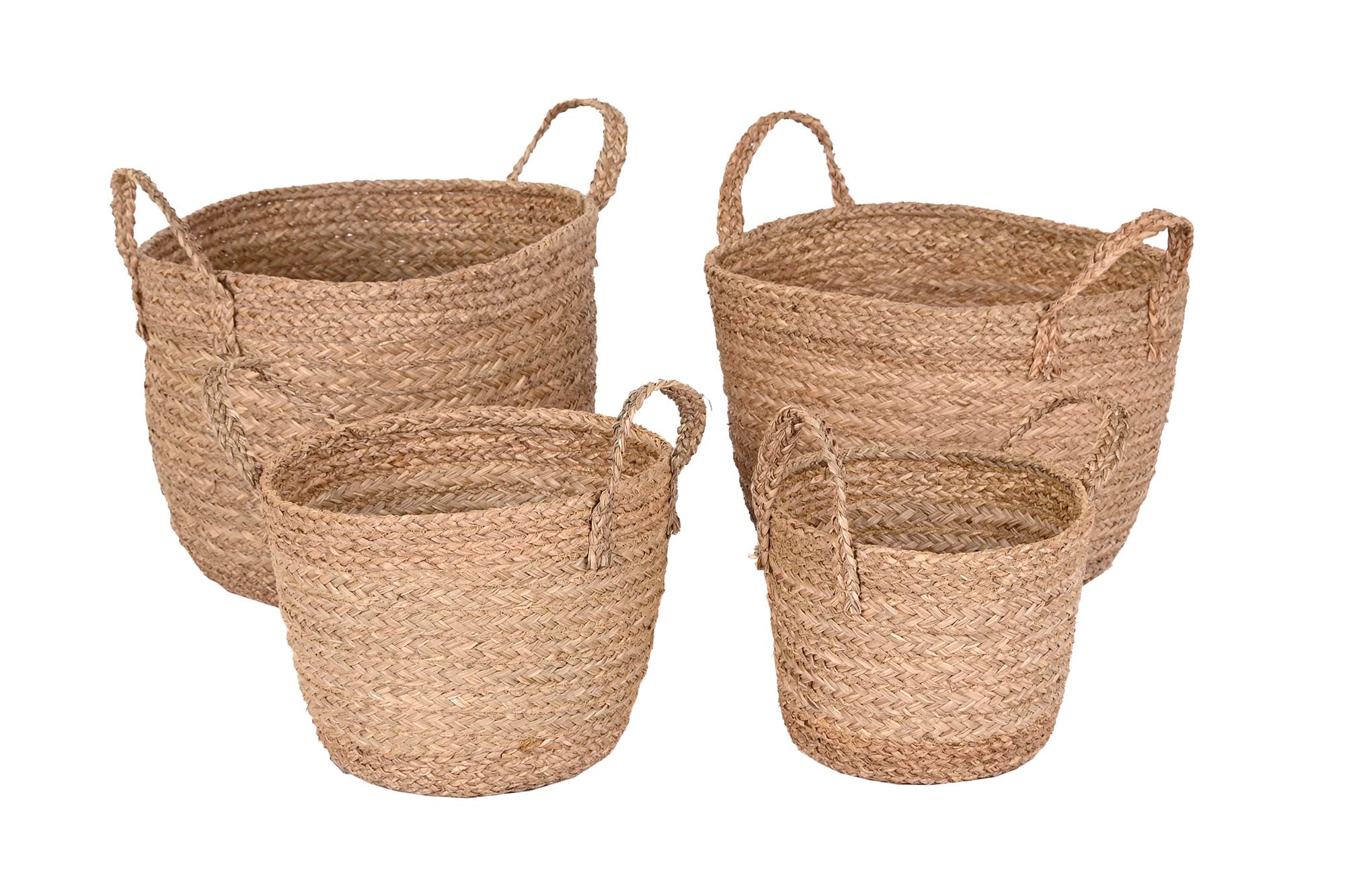 Cesta Set 4 Seagrass 40X40X41 Natural