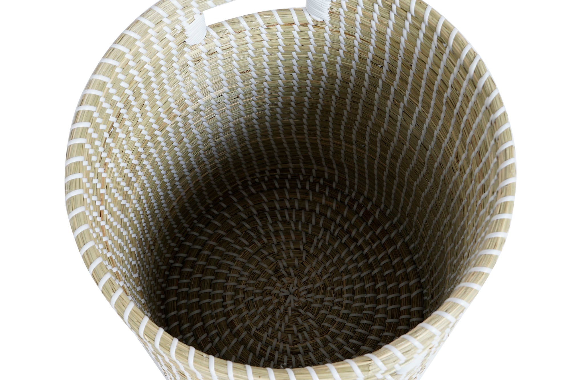 Basket Set 2 Seagrass 44X44X51 Natural Lid