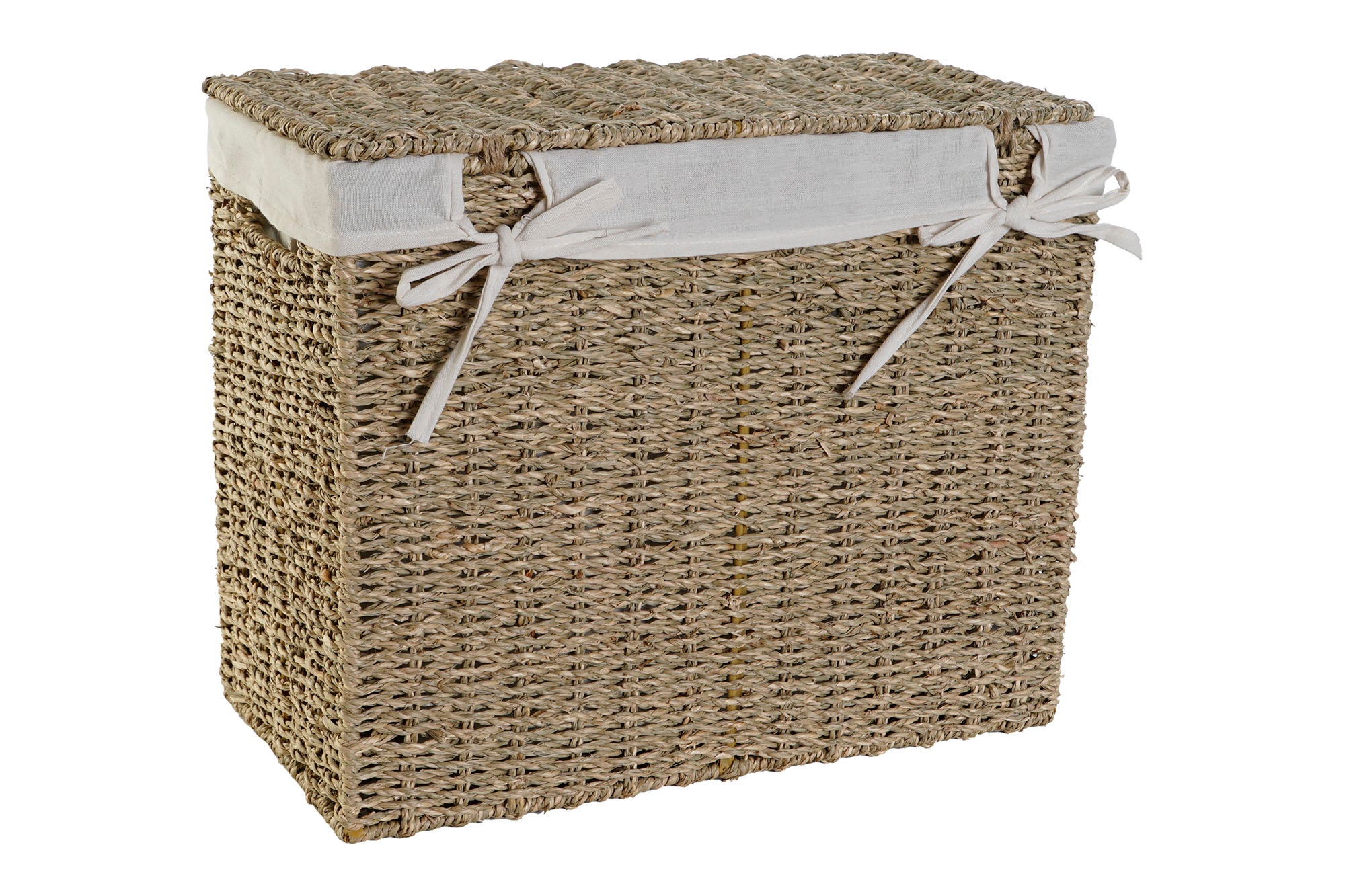 Cesta Ropa Set 2 Seagrass Lino 45X25X36 Natural