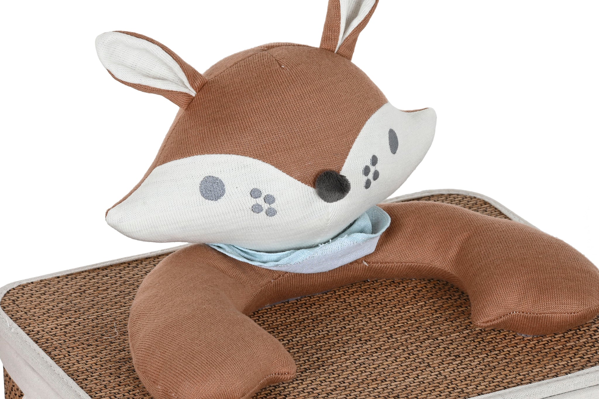 Cesta Ropa Set 4 Fibra Trenzada Algodon 44X44X45