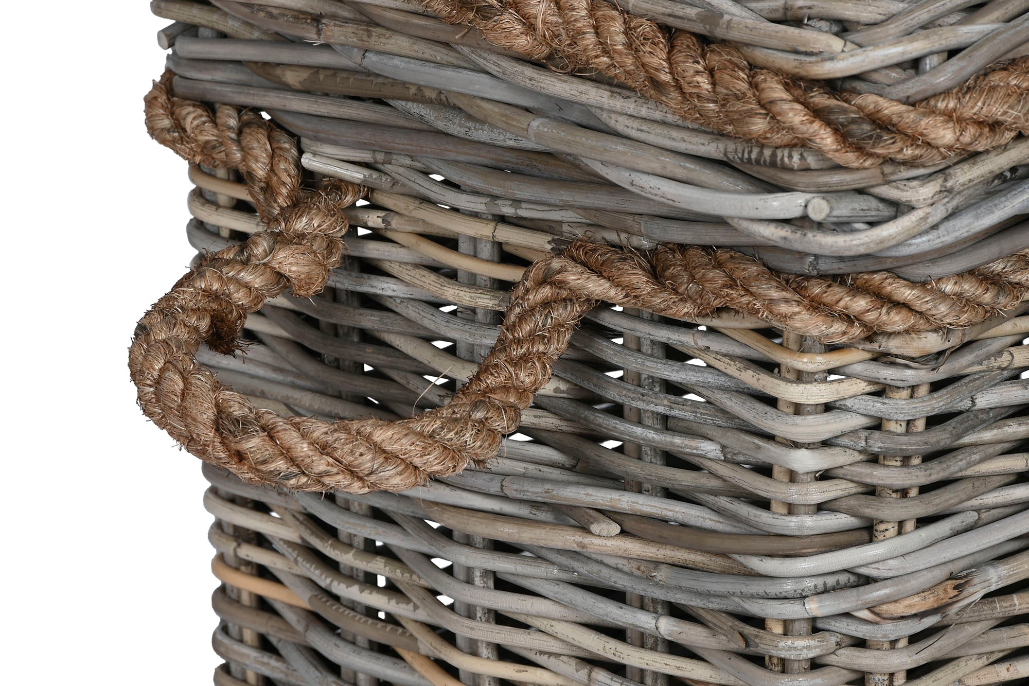 Baul Set 3 Ratan 86X52X56 Gris Claro