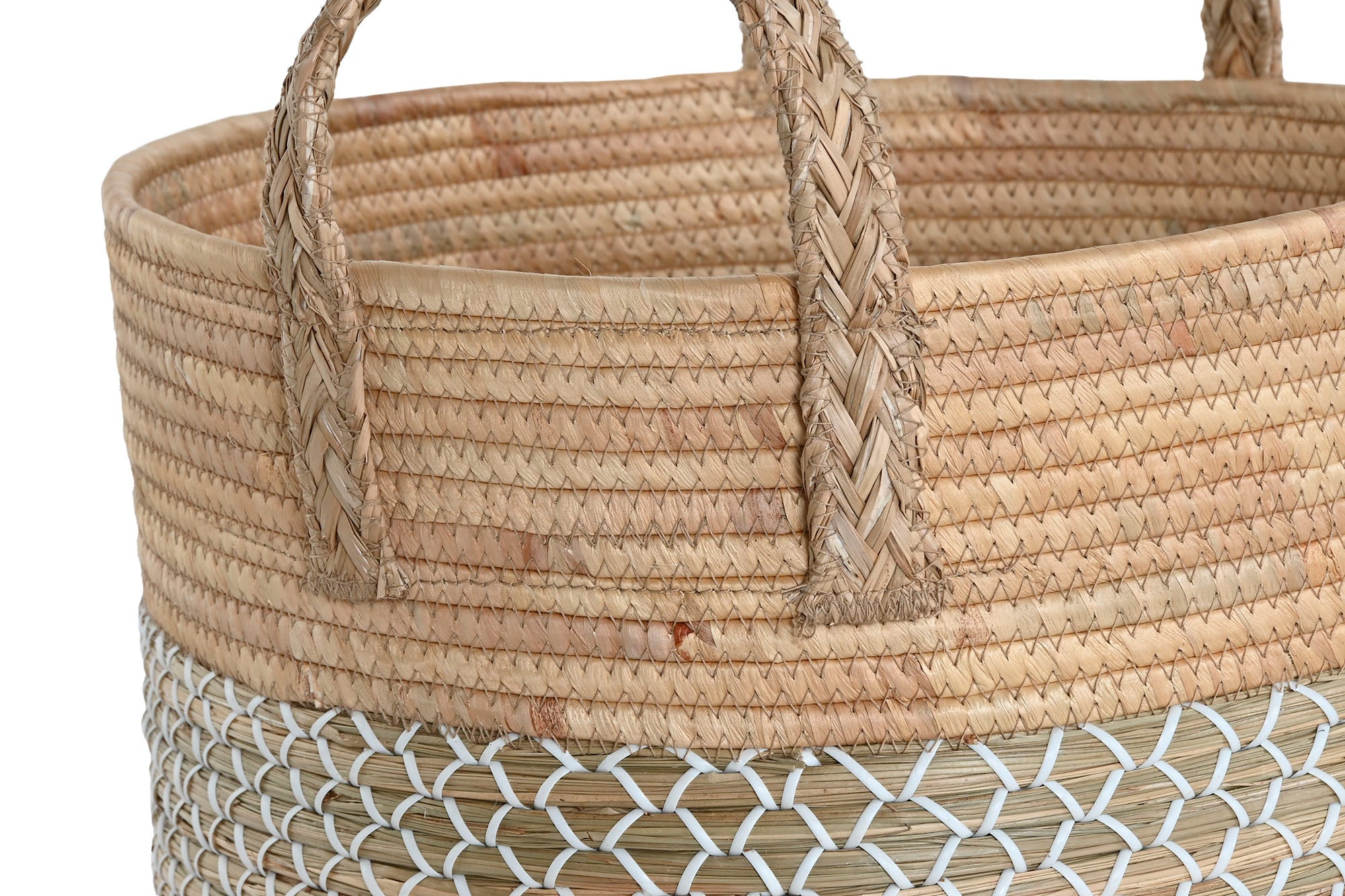 Cesta Set 3 Junco Seagrass 44X44X63 Asa Natural