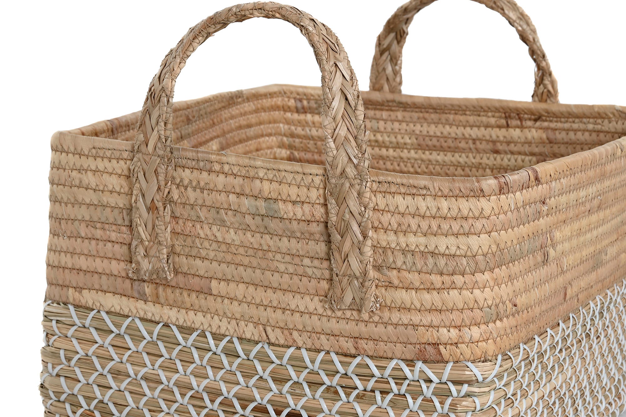 Cesta Set 2 Junco Seagrass 43X38X36 Asa Natural