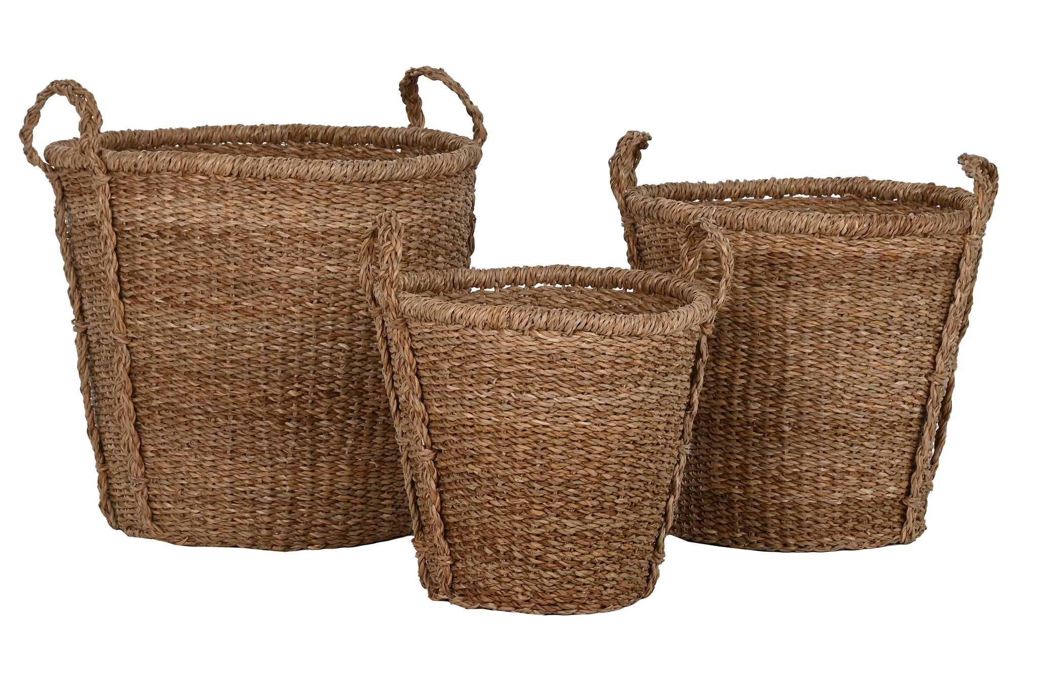 Cesta Set 3 Seagrass 43X43X48 Natural