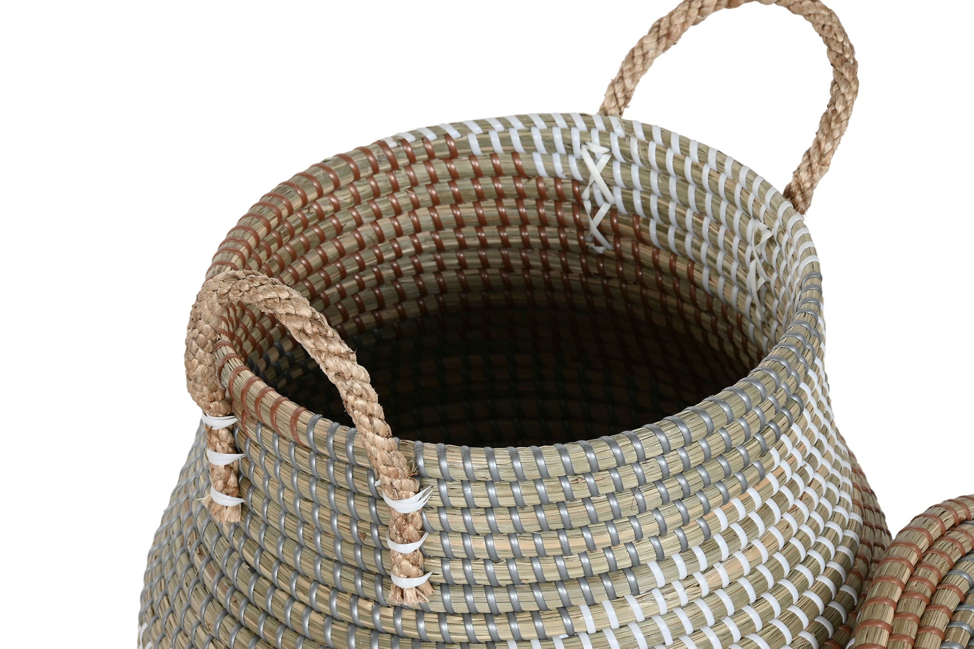 Basket Set 2 Seagrass 46X46X55 11 Natural