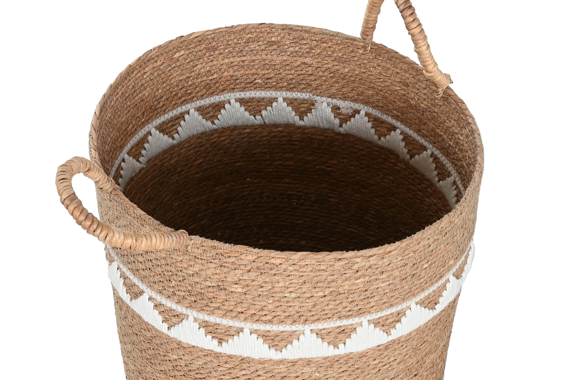 Cesta Set 3 Seagrass Algodon 39X39X59 Natural