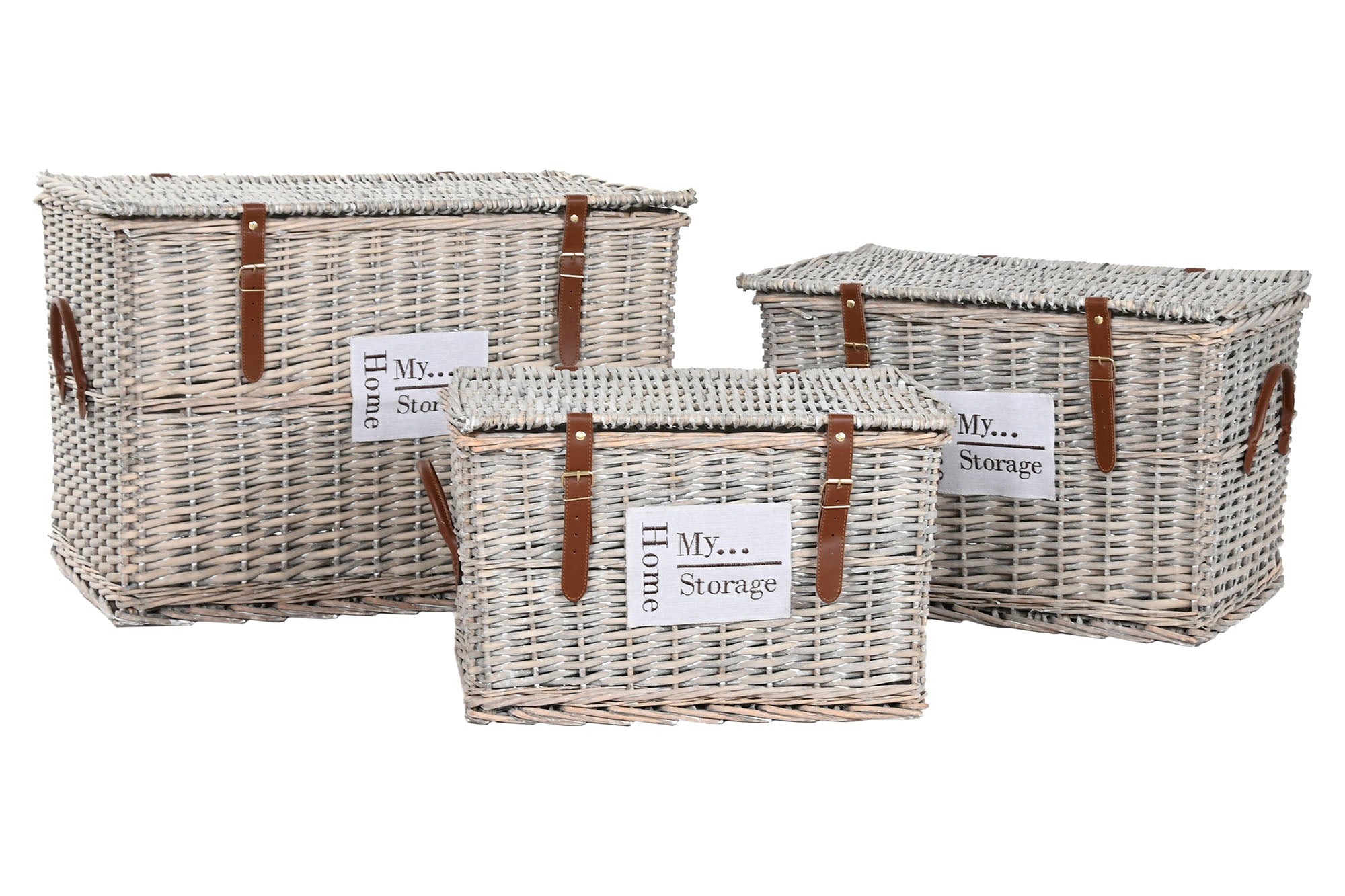 Baul Set 3 Mimbre 67X45X46 Natural