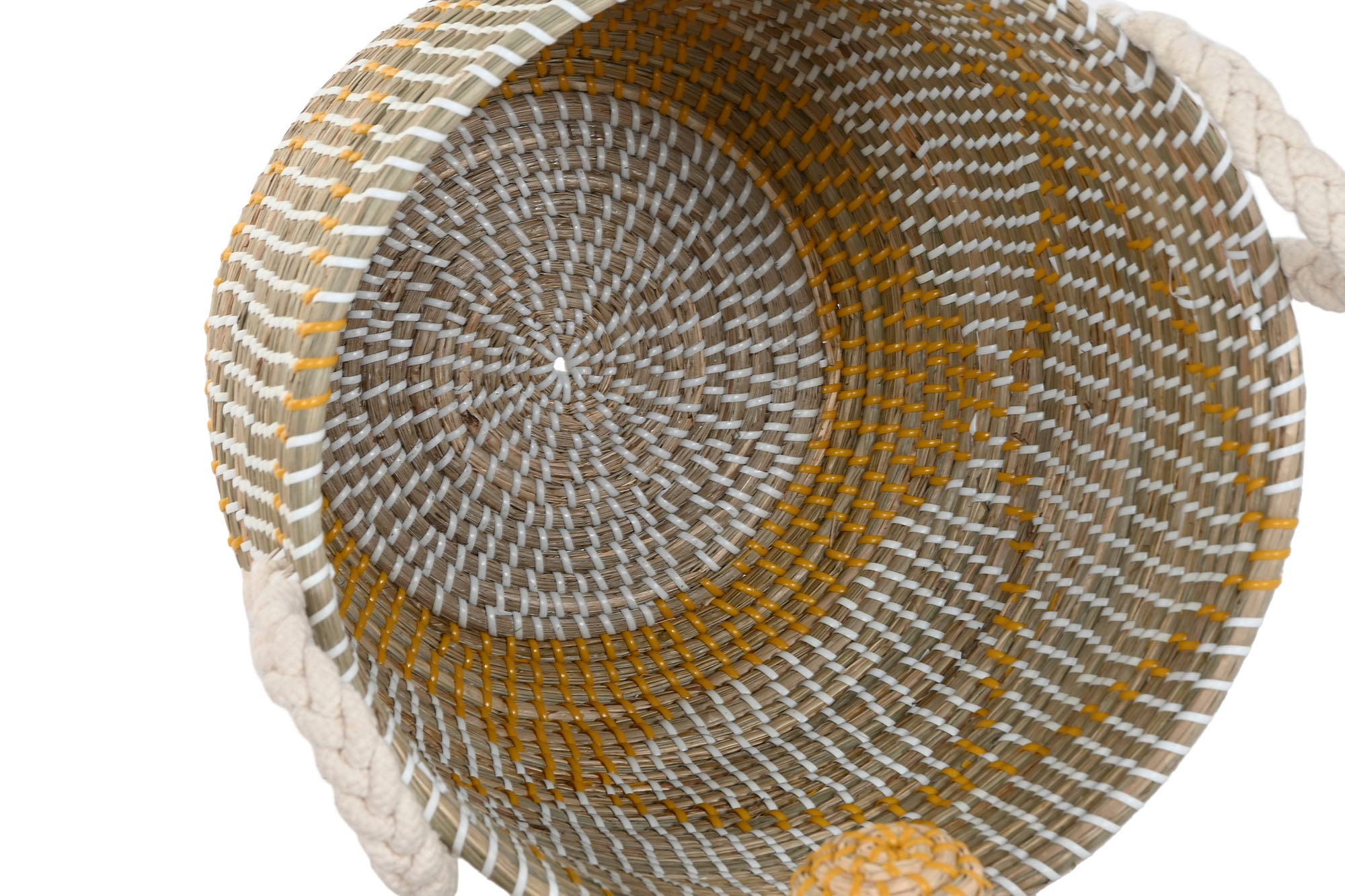 Cesta Set 2 Seagrass Algodon 41X41X57 Coral