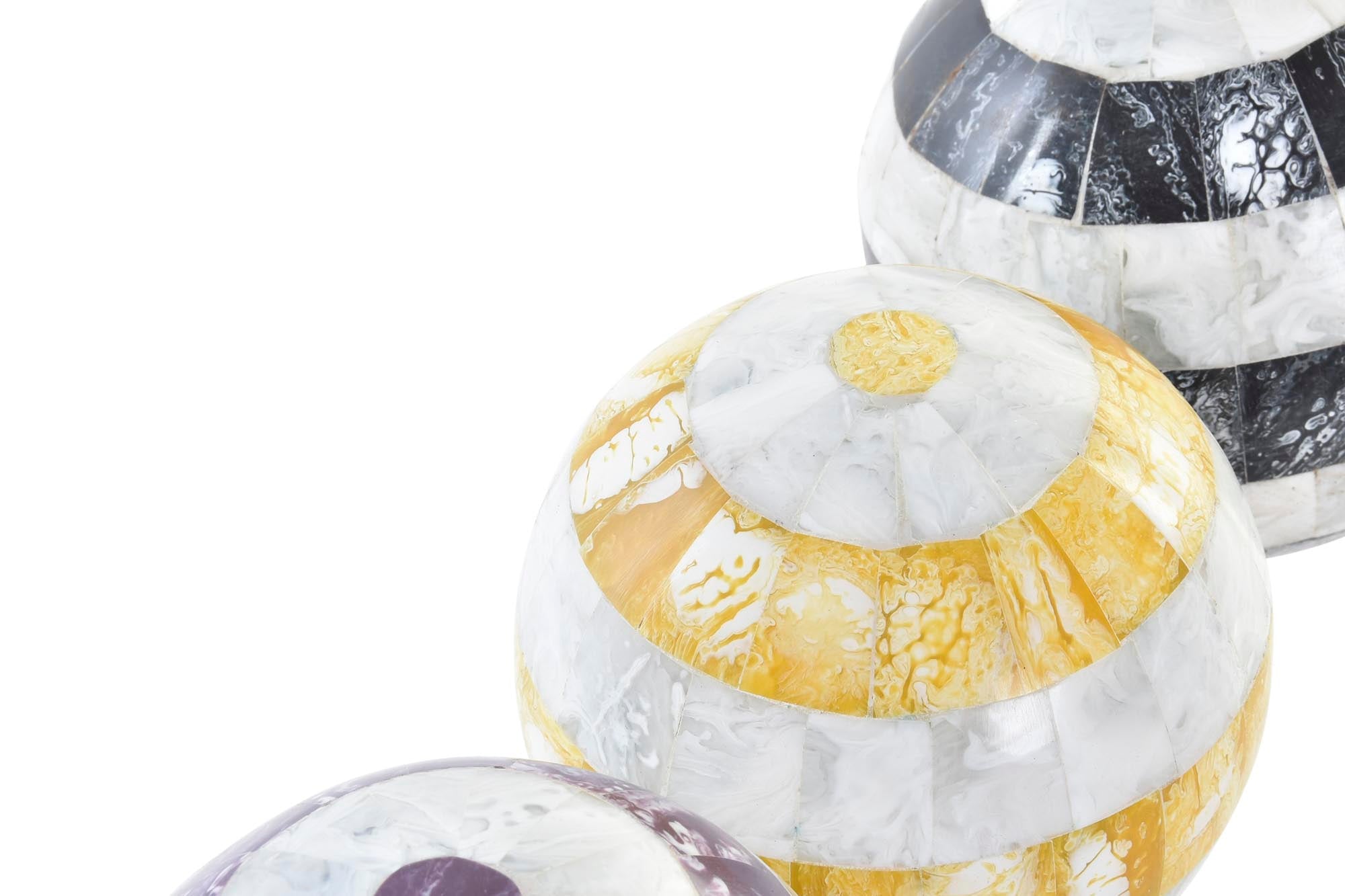 Bola de decoração de pérolas 13X13X13 3 sortidas.