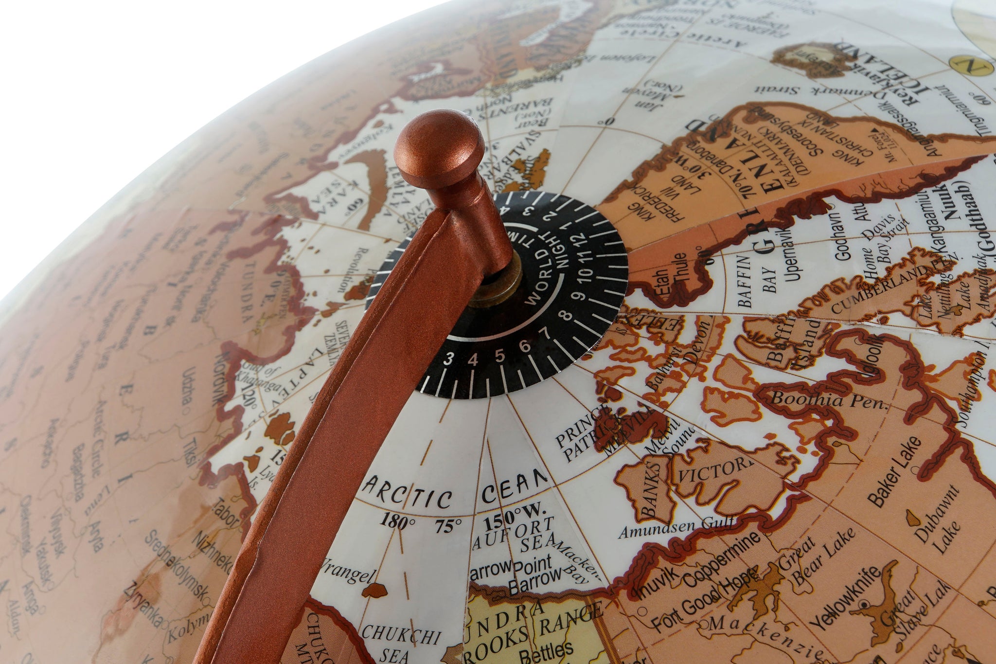 PVC Earth Globe Handle 45X45X68 Brown