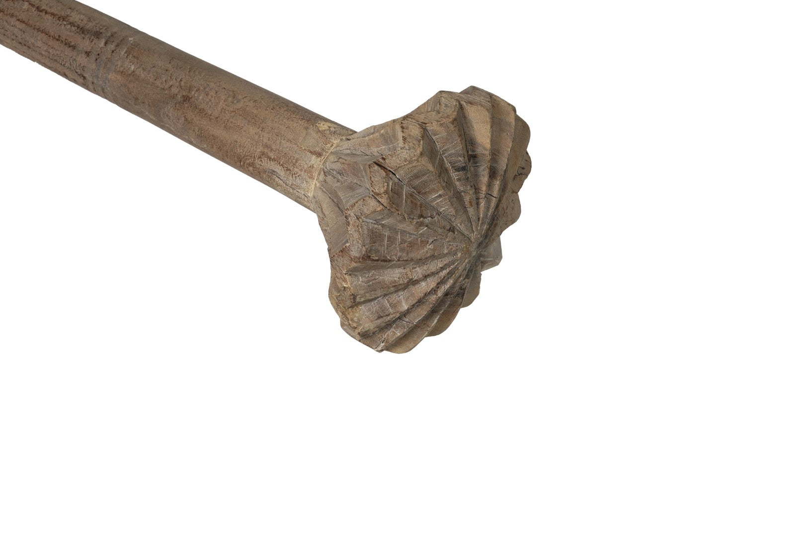 Teak Decoration 79X10X10 Antique Whisk Natural
