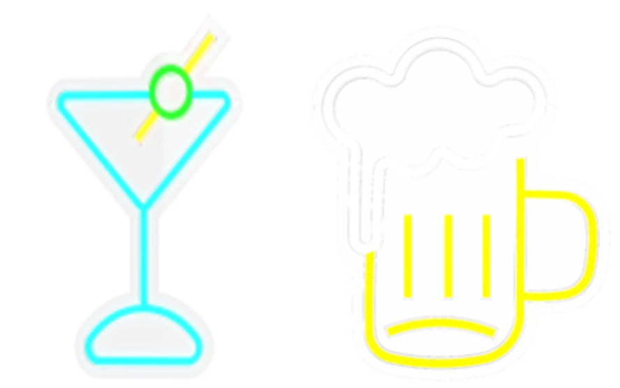 Decoracion Luminosa Led 21X1,5X30 Coctail 2 Surt.