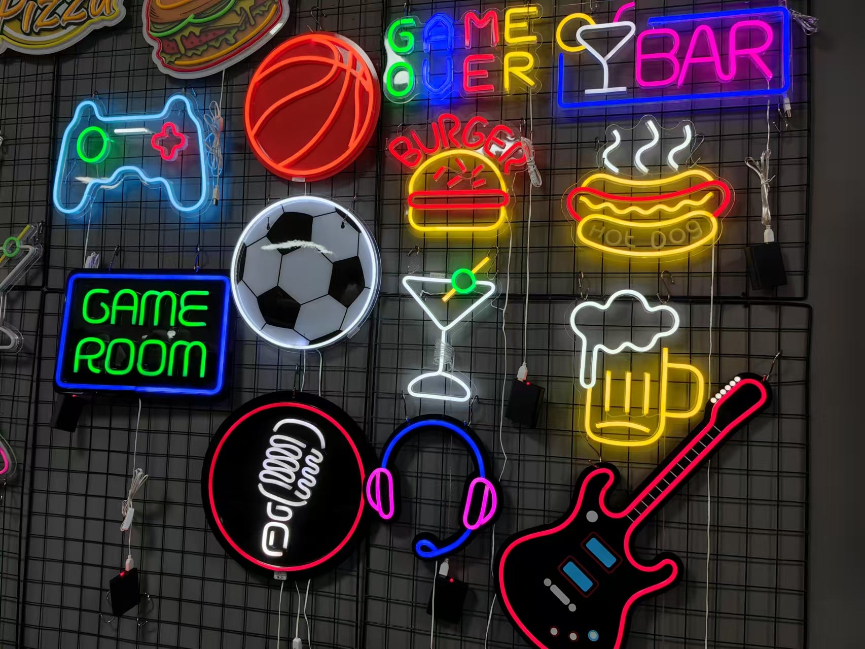 Decoracion Luminosa Led 30X1,5X28 Burger 2 Surt.