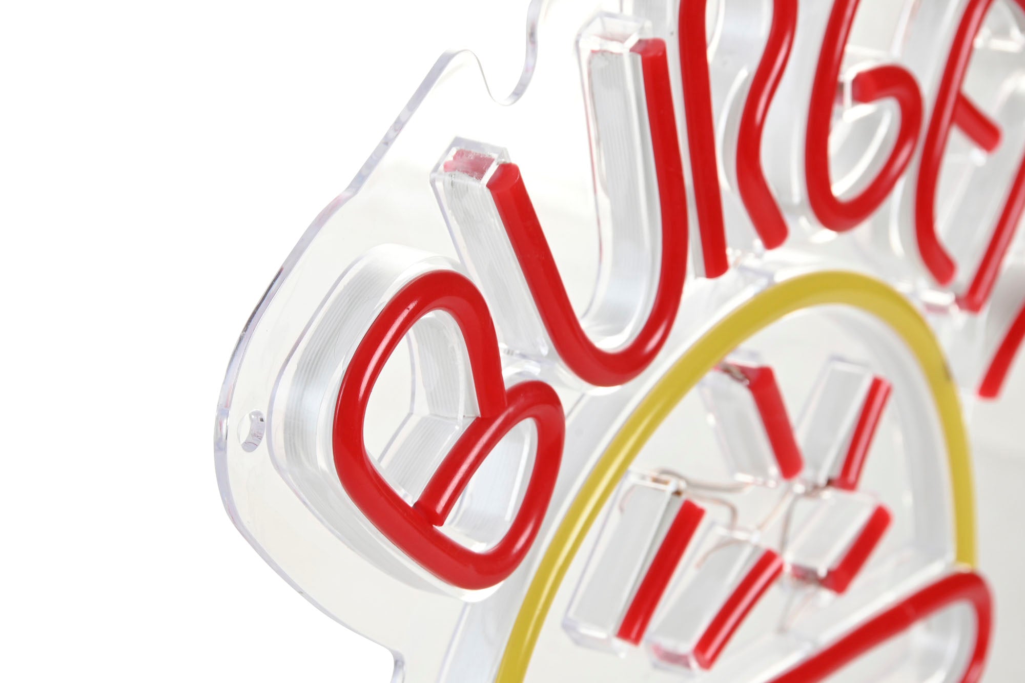 Decoracion Luminosa Led 30X1,5X28 Burger 2 Surt.