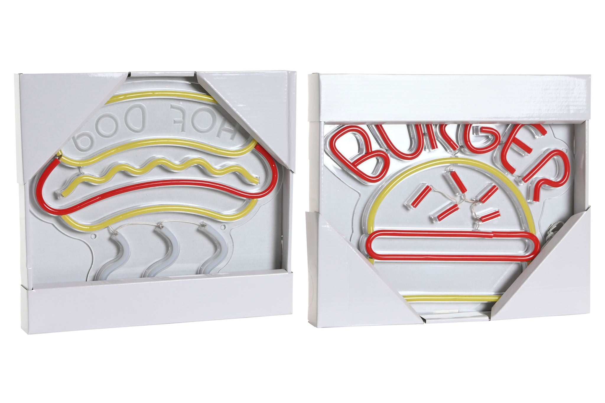 Decoracion Luminosa Led 30X1,5X28 Burger 2 Surt.