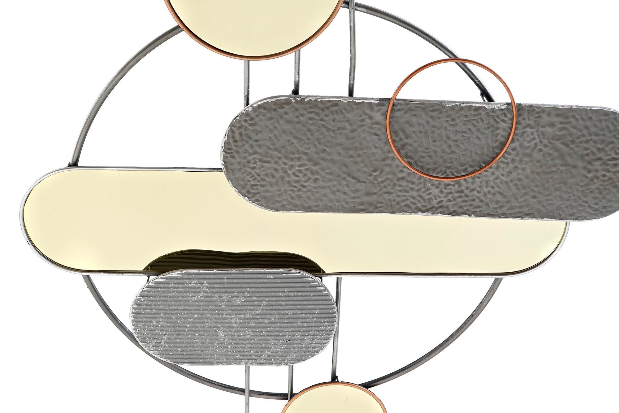 Decoracion Pared Metal Pvc 130X5X80,6 Moderno