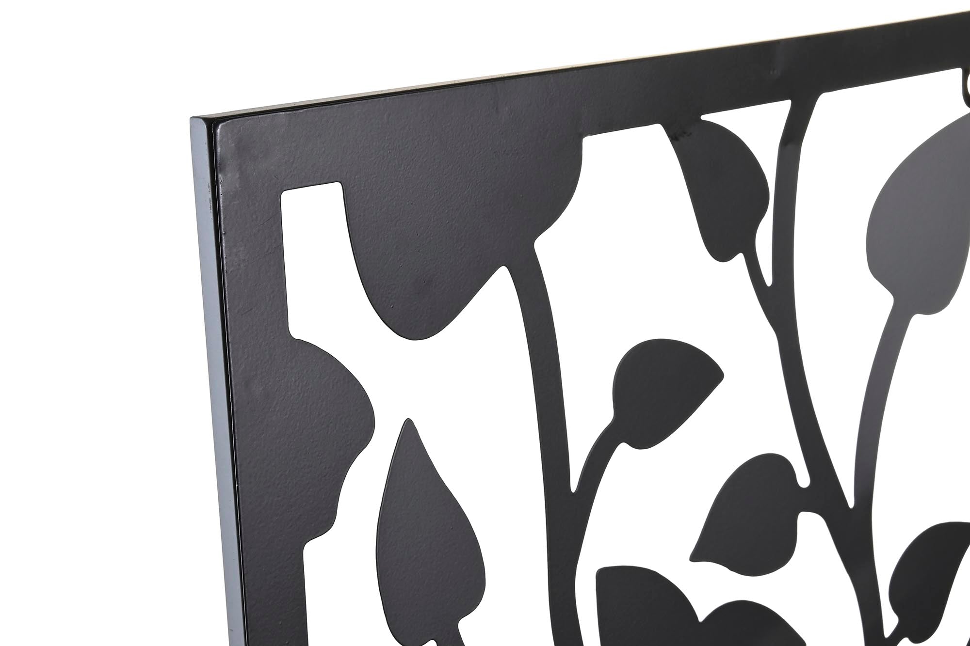 Decoracion Pared Set 2 Metal 70X1,3X90 Arbol Negro