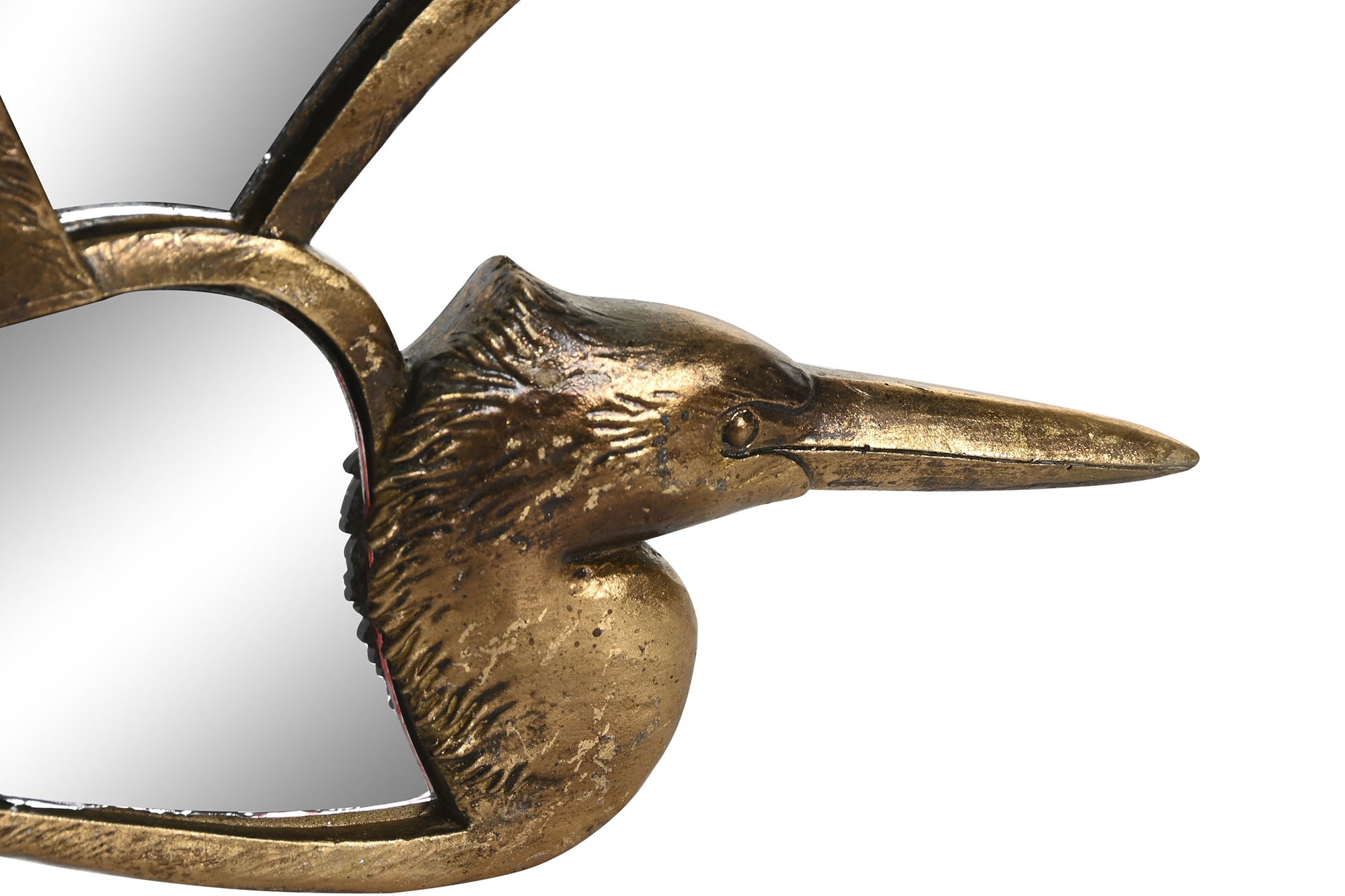 Espelho de resina para decoração de parede 35,5x26x2 Heron