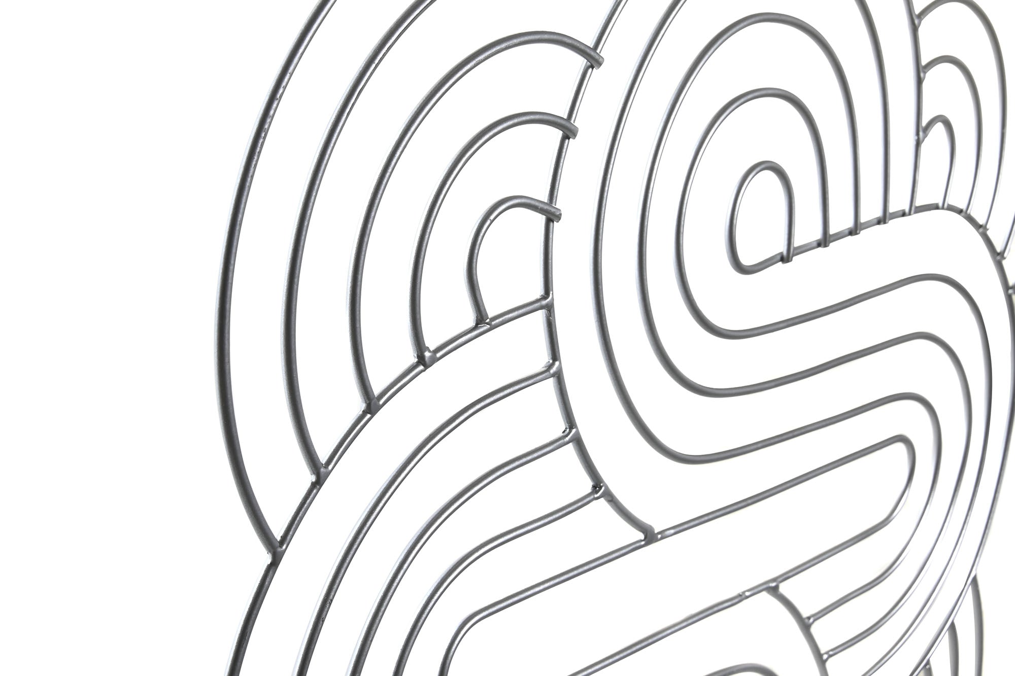 Decoração de parede de metal 61X1X61 Abstrato 2 sortidos