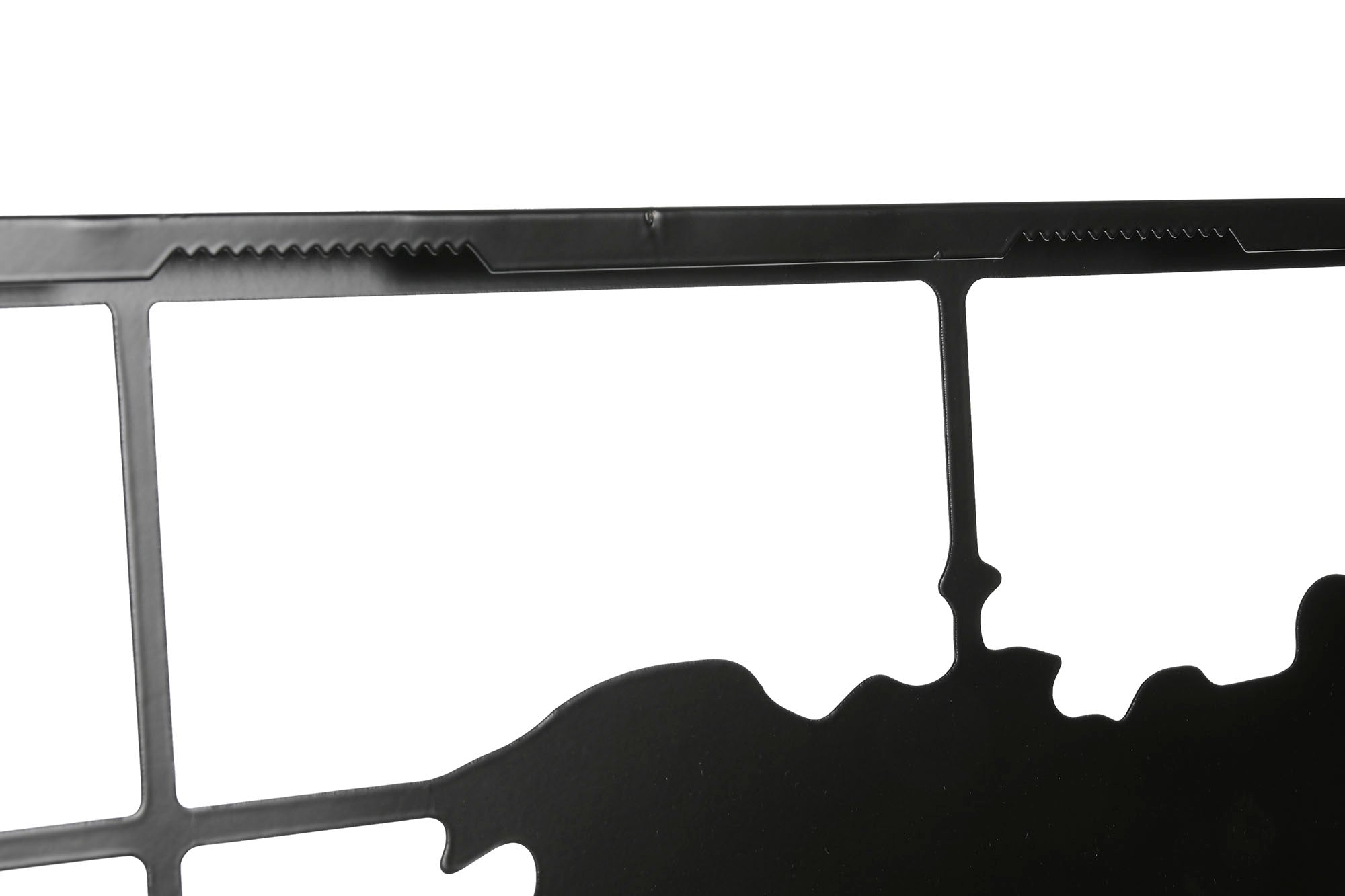 Decoracion Pared Set 3 Metal 120X2X65 Mapa Negro