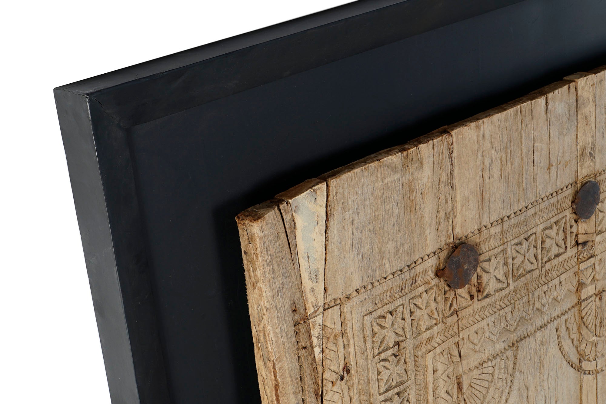 Decoracion Pared Teca 120X8X180 Puerta Antigua