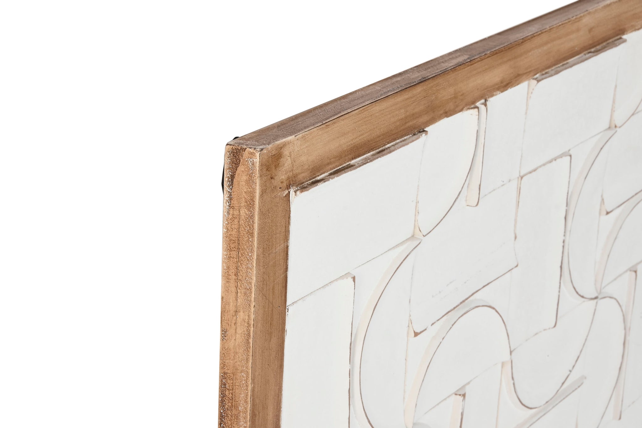 Decoracion Pared Mango Mdf 90X3X90 Moderno 3D