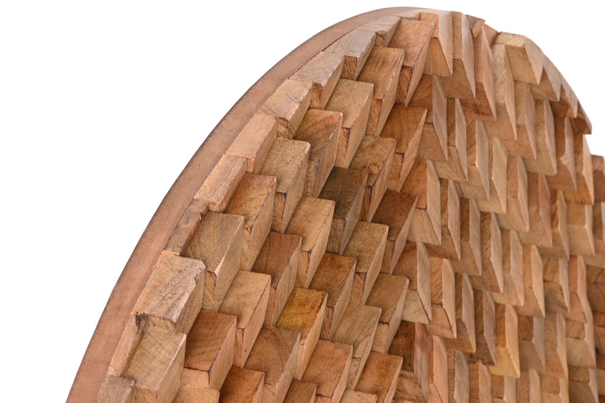 Decoracion Pared Mango Mdf 90X4X90 3D Natural