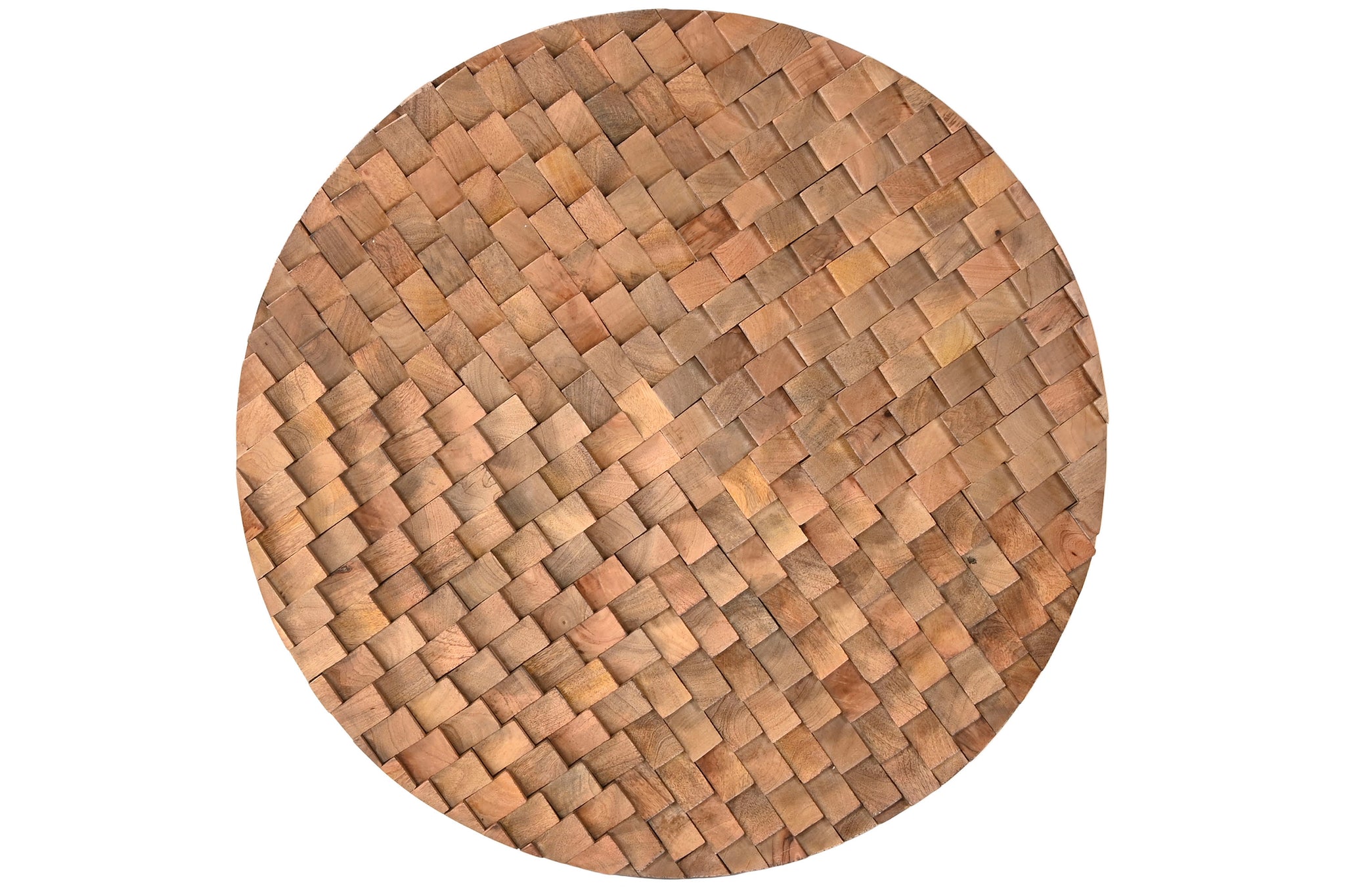 Decoracion Pared Mango Mdf 90X4X90 3D Natural