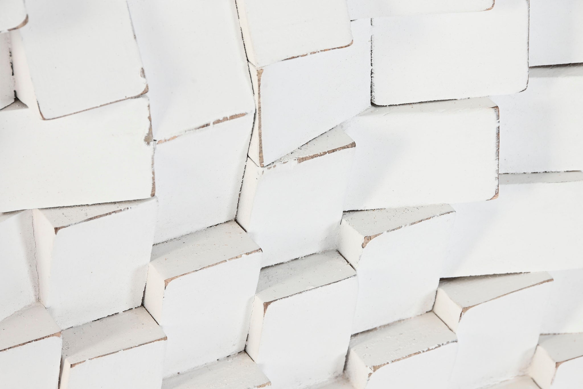 Decoracion Pared Mango Mdf 90X4X90 3D Blanco