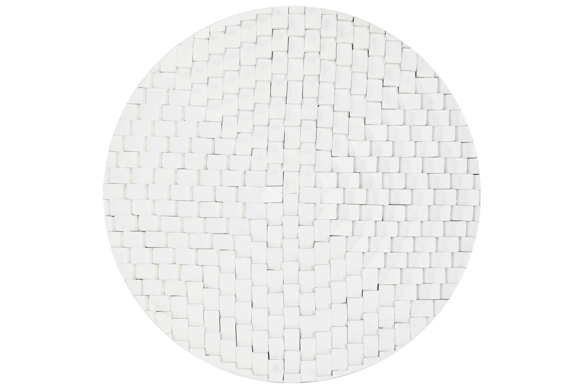 Decoracion Pared Mango Mdf 90X4X90 3D Blanco