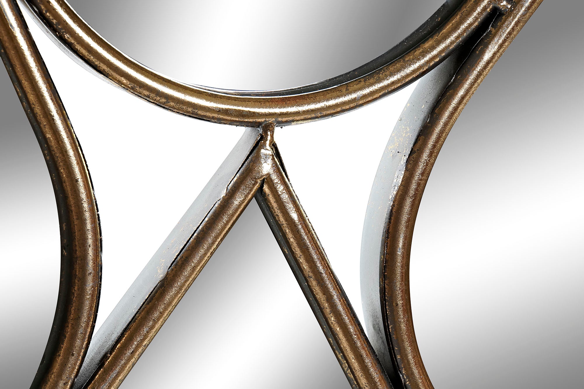 Metal Mirror Mirror 40X2.5X100 Teardrop Gold