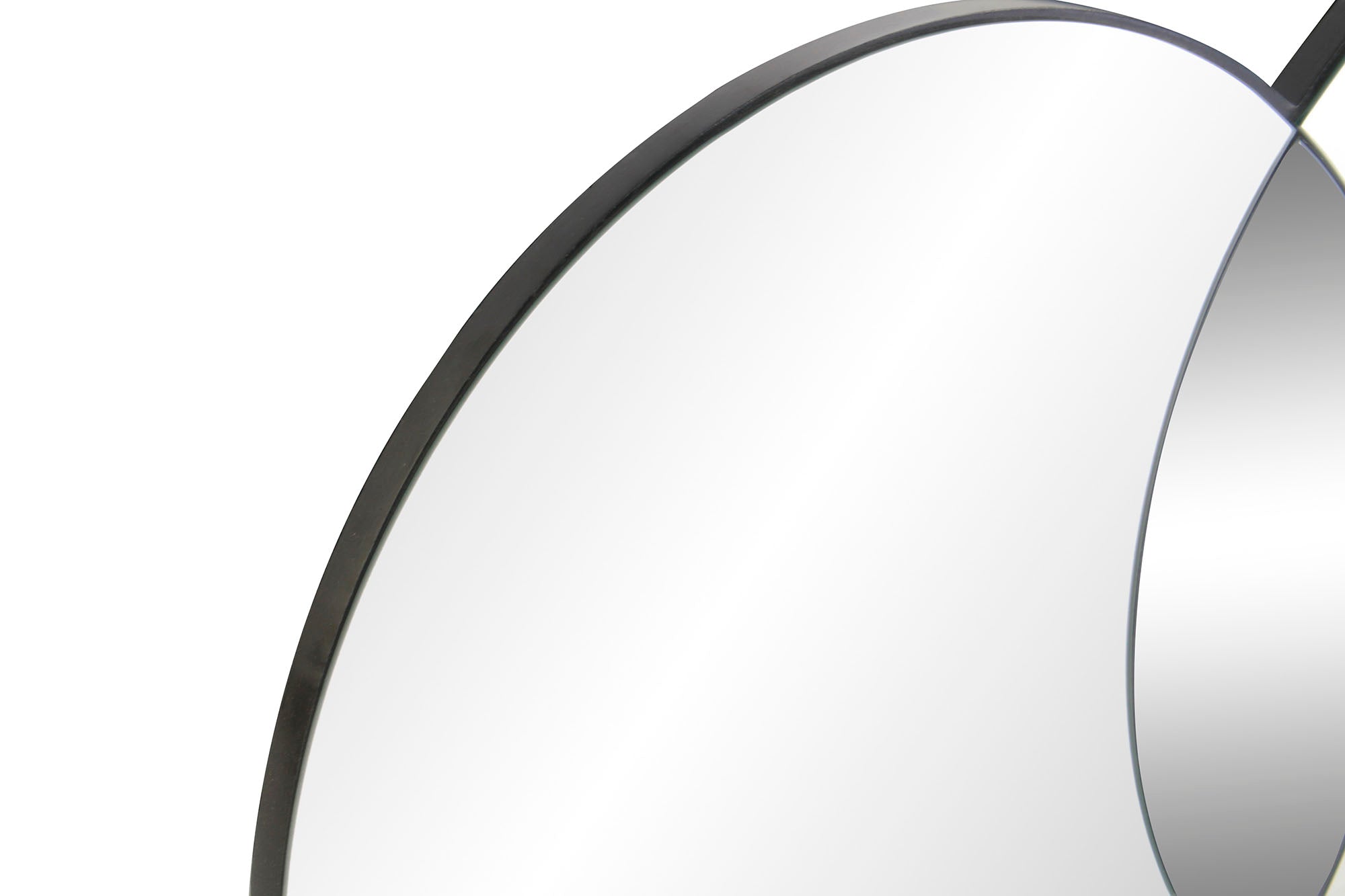 Espejo Cristal Madera 118,5X2X50 Circulos Ahumado