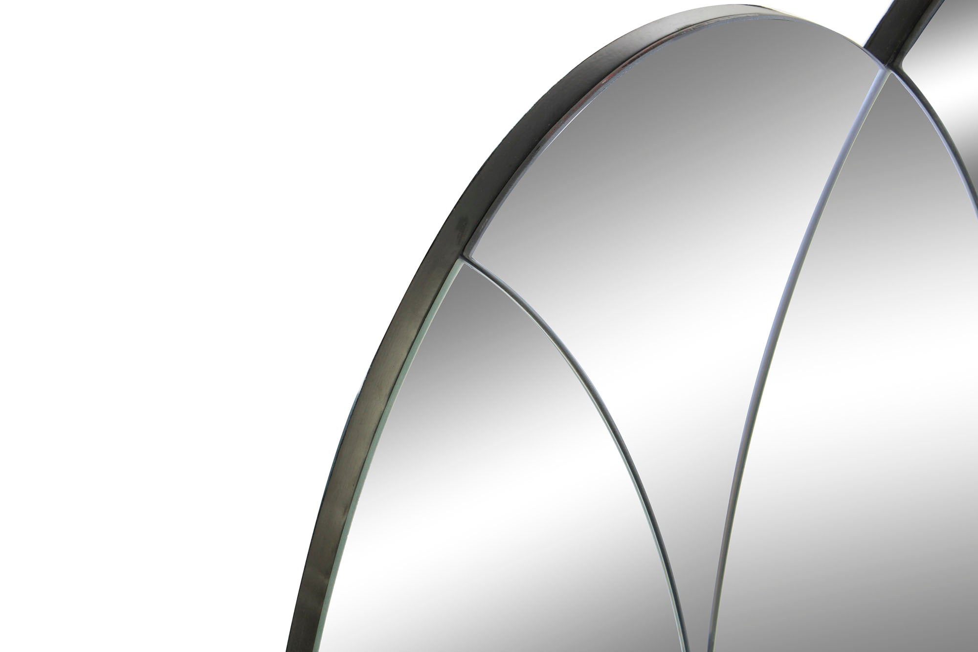 Espelho de vidro Madeira 120X2X80 Círculos Fumê