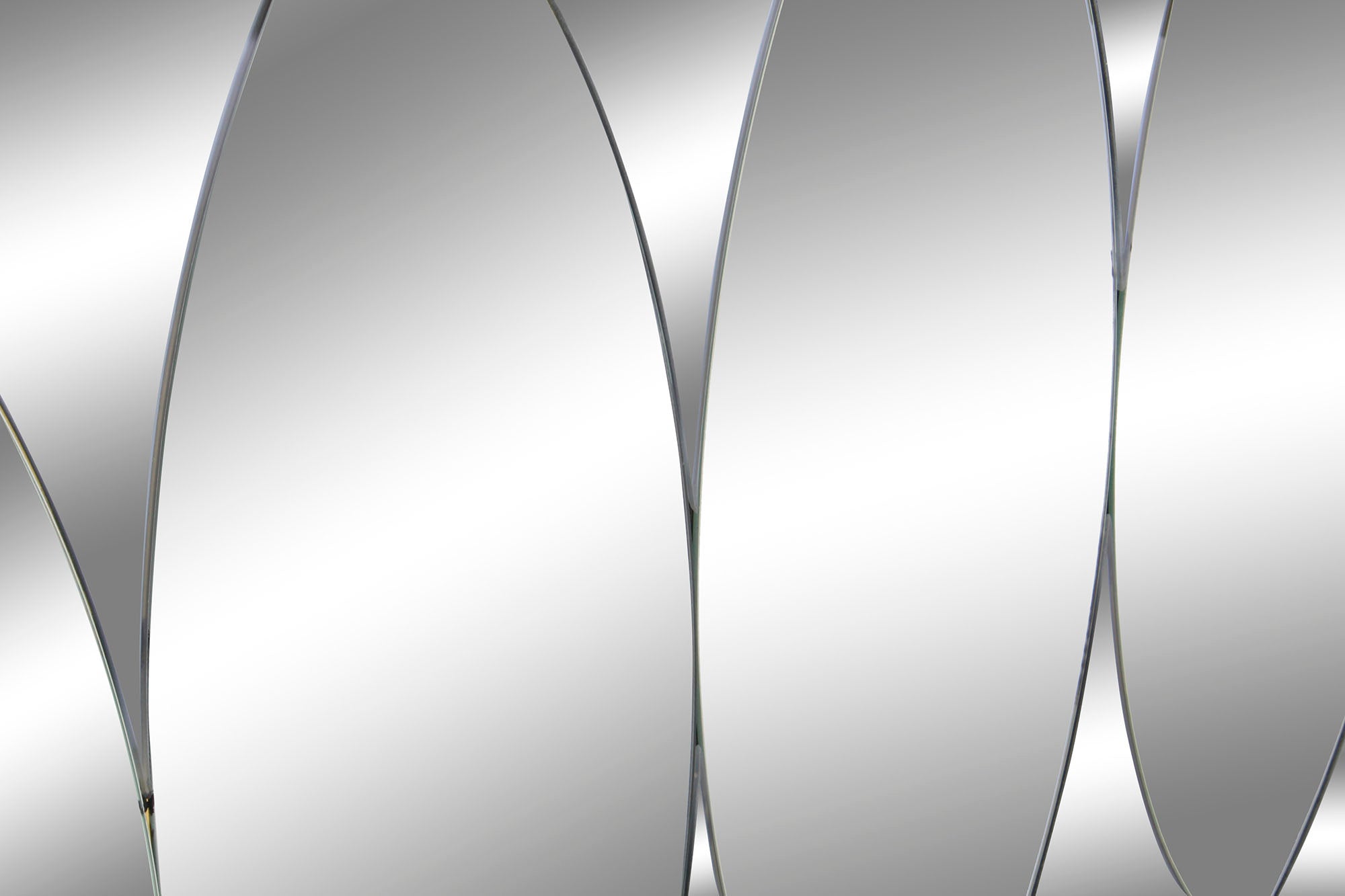 Espelho de vidro Madeira 120X2X80 Círculos Fumê