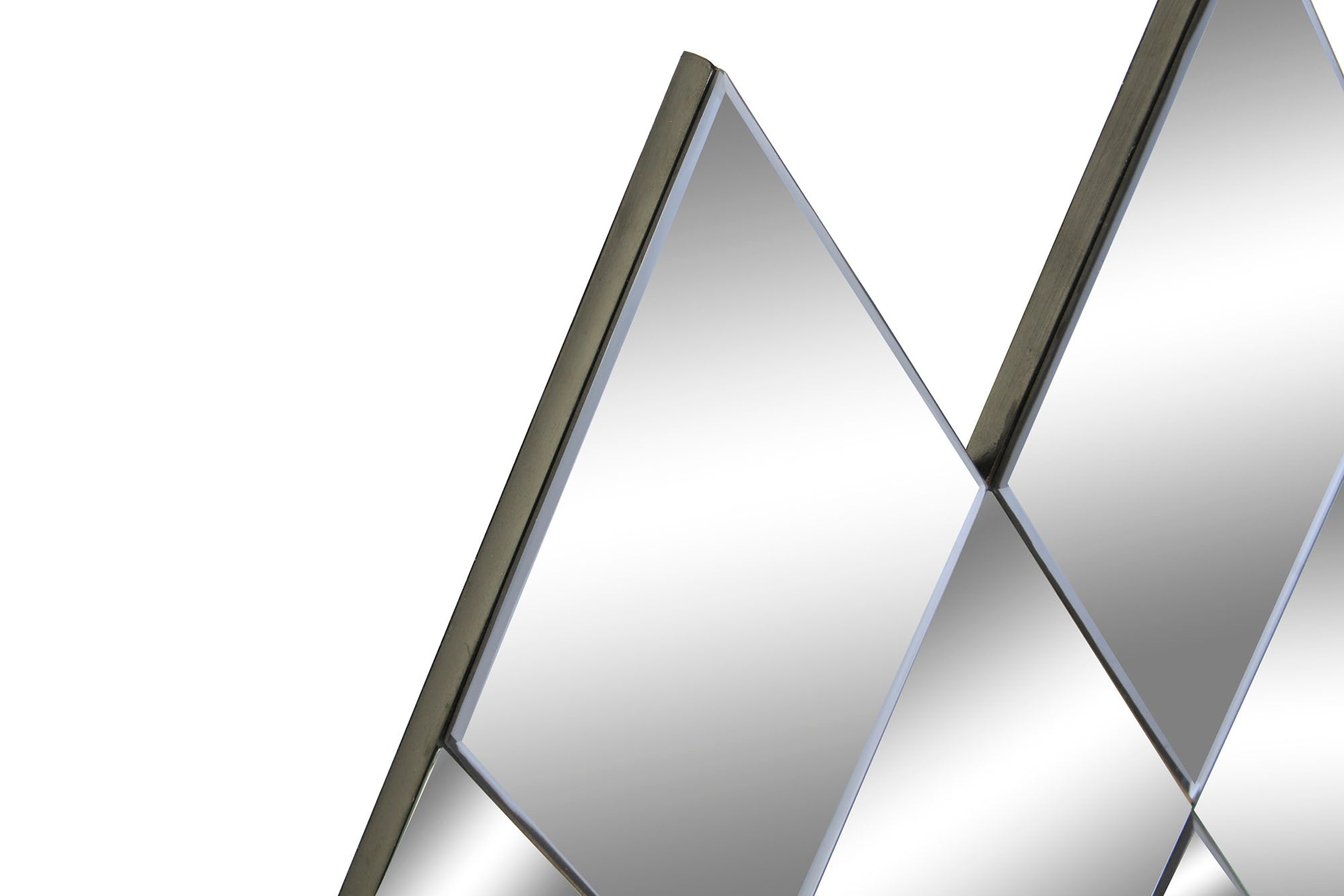 Espelho de vidro Madeira 120X2X80 Losangos Fumados