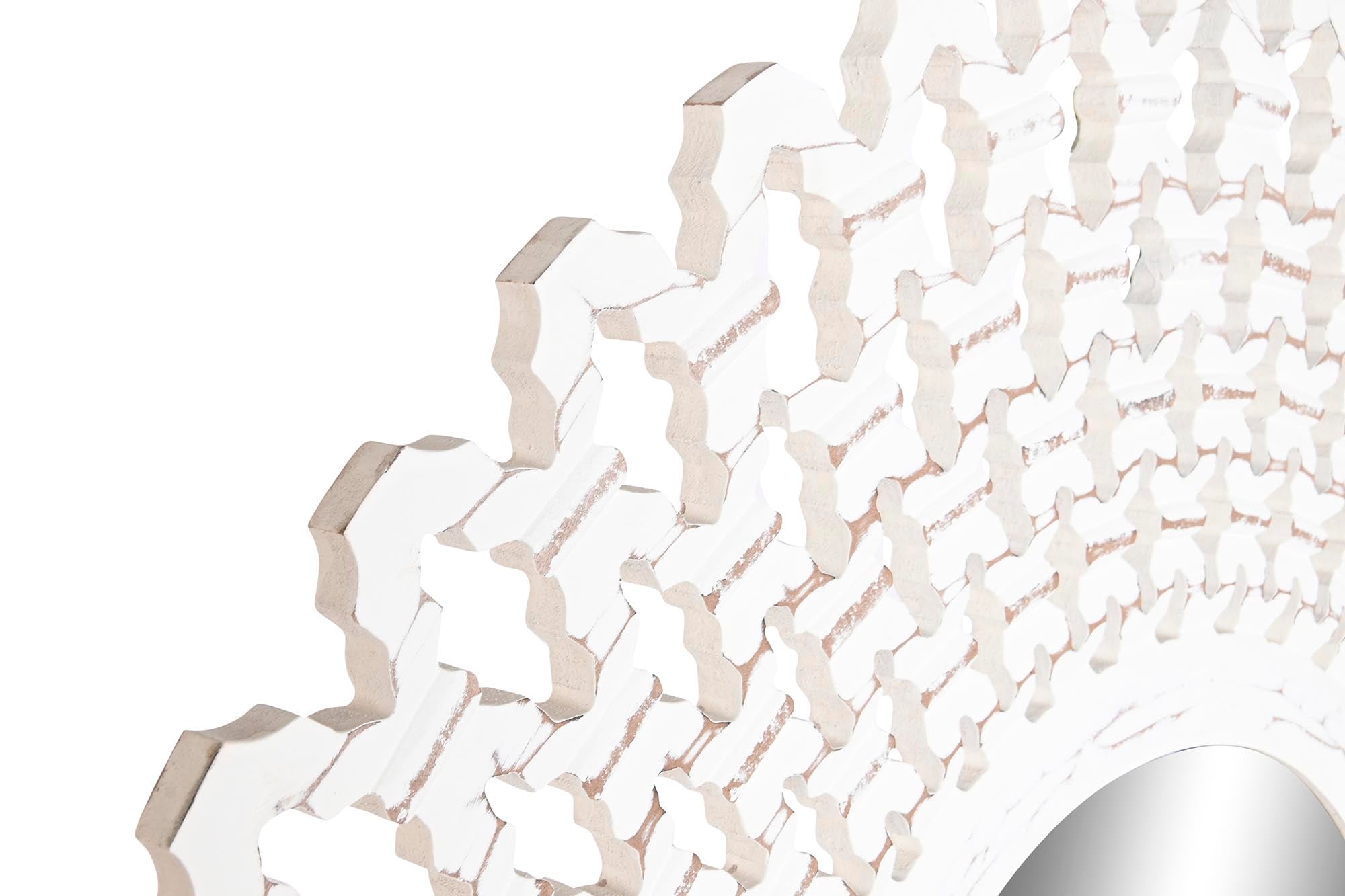 Espejo Mdf Cristal 90X2,5X90 Decape Blanco