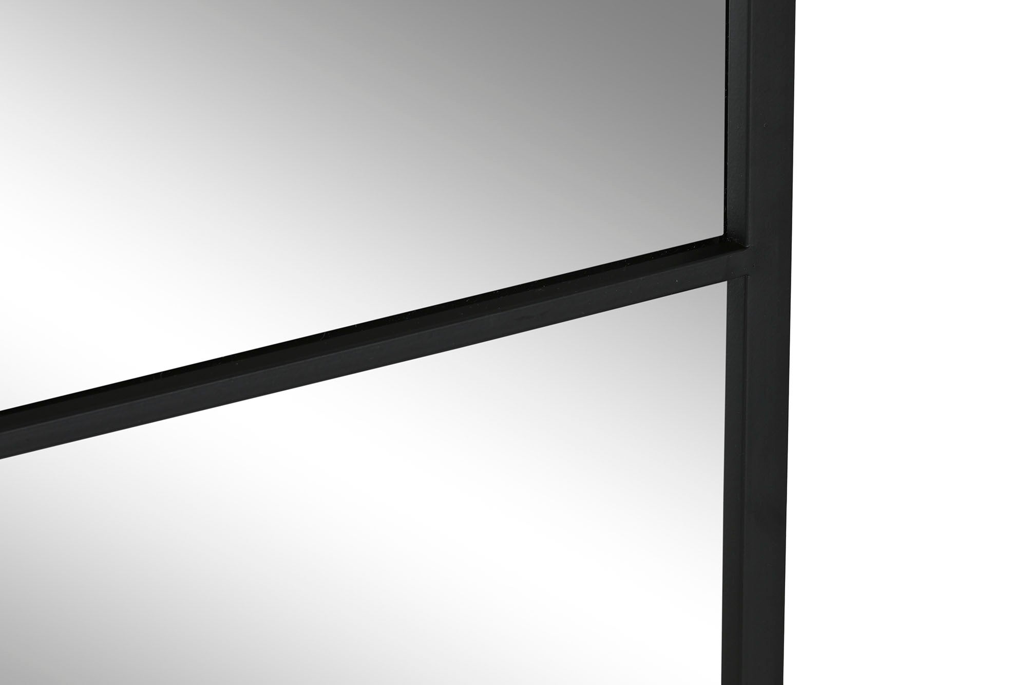 Espejo Hierro Cristal 90X2X90 Negro