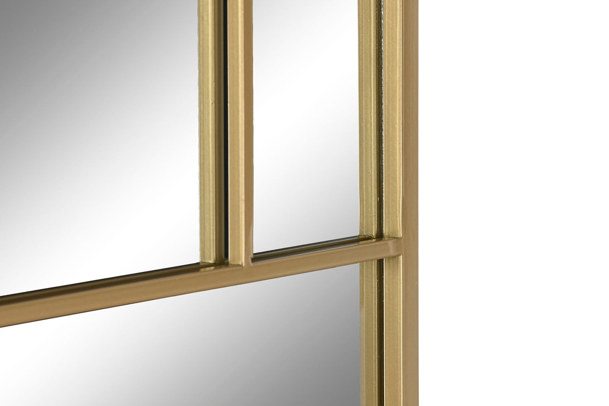 Espejo Hierro Cristal 60X2X150 Dorado