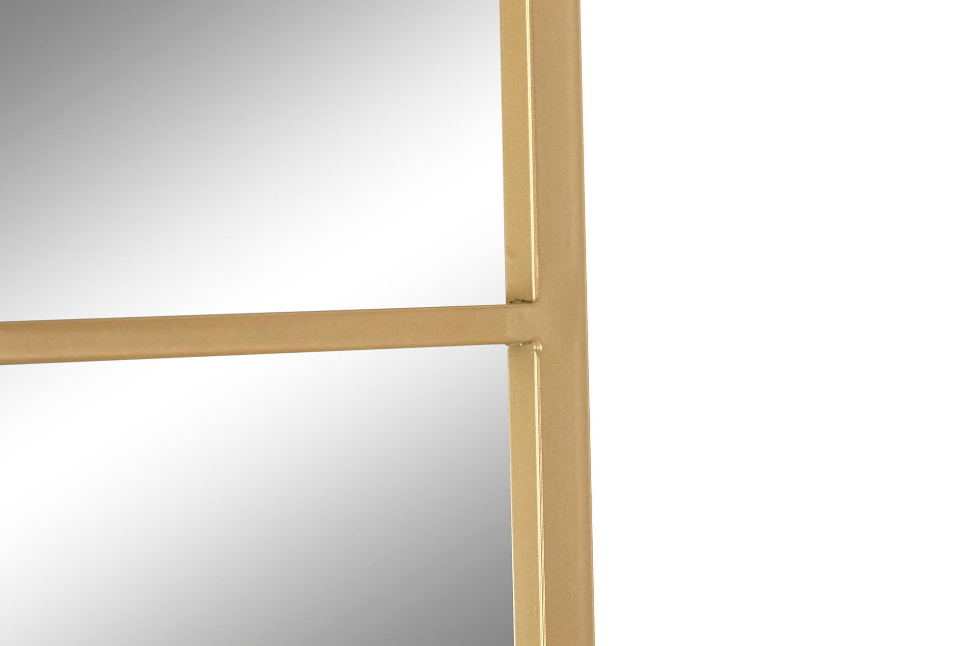 Espelho de vidro de ferro 90X2X180 dourado