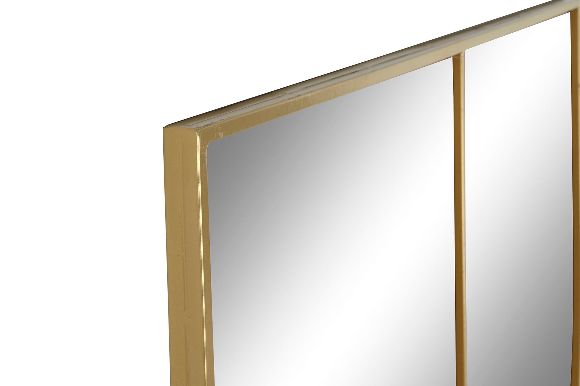 Espejo Hierro Cristal 90X2X180 Dorado