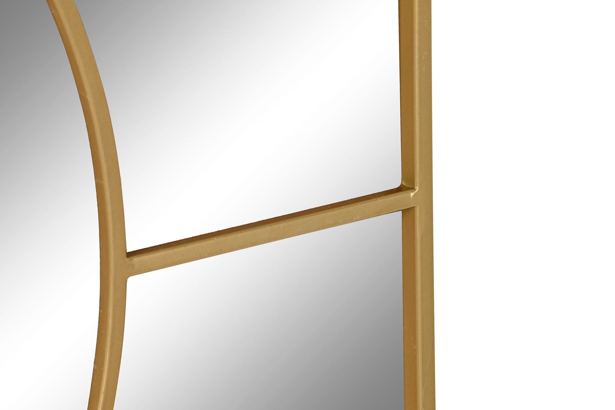 Espejo Hierro Cristal 90X2X180 Dorado