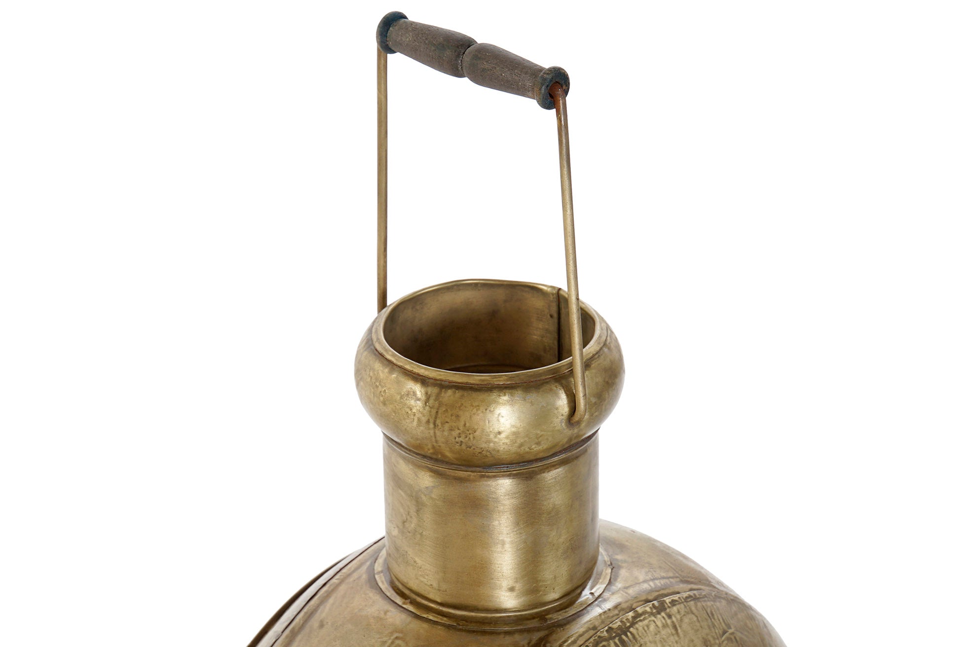 Farola Metal Cristal 37X20X56 Dorado
