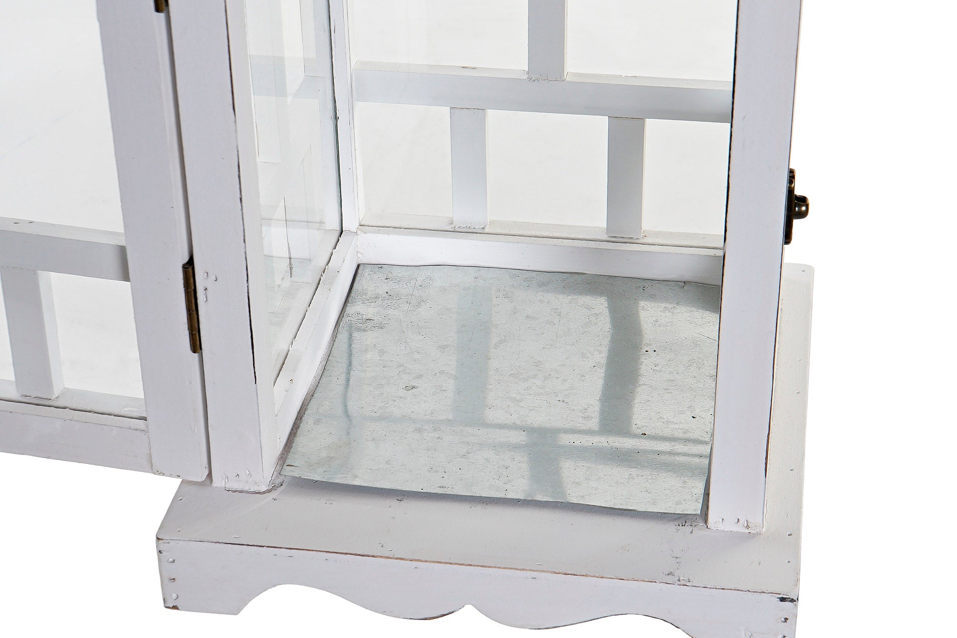 Farola Pino Cristal 22,5X22,5X47 Blanco