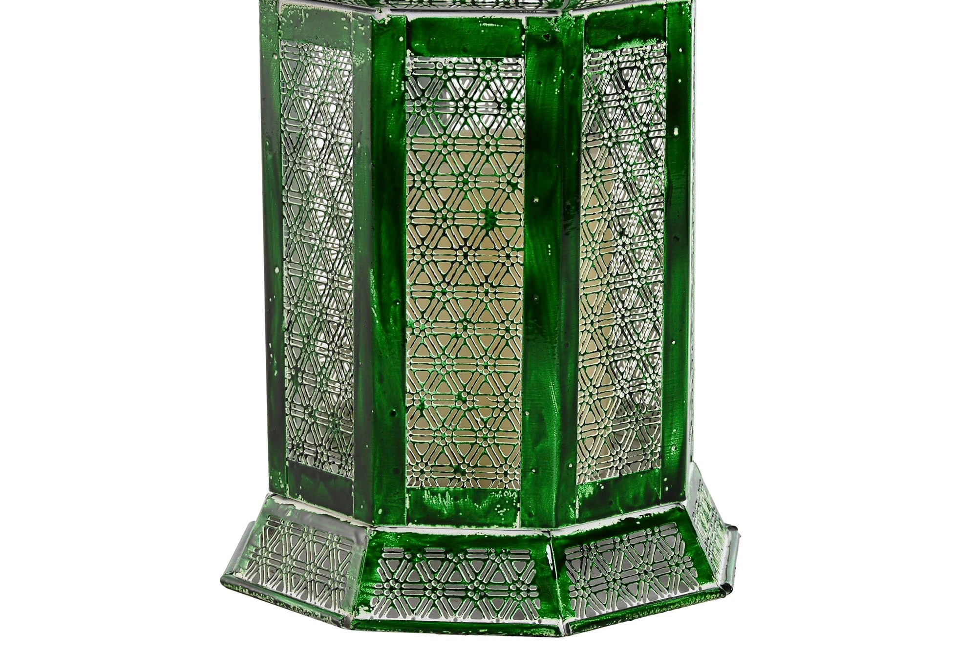 Farola Set 2 Metal 23X23X57 Verde