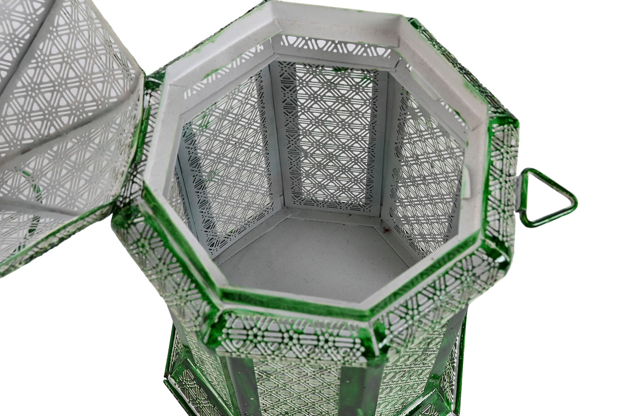 Farola Set 2 Metal 23X23X57 Verde