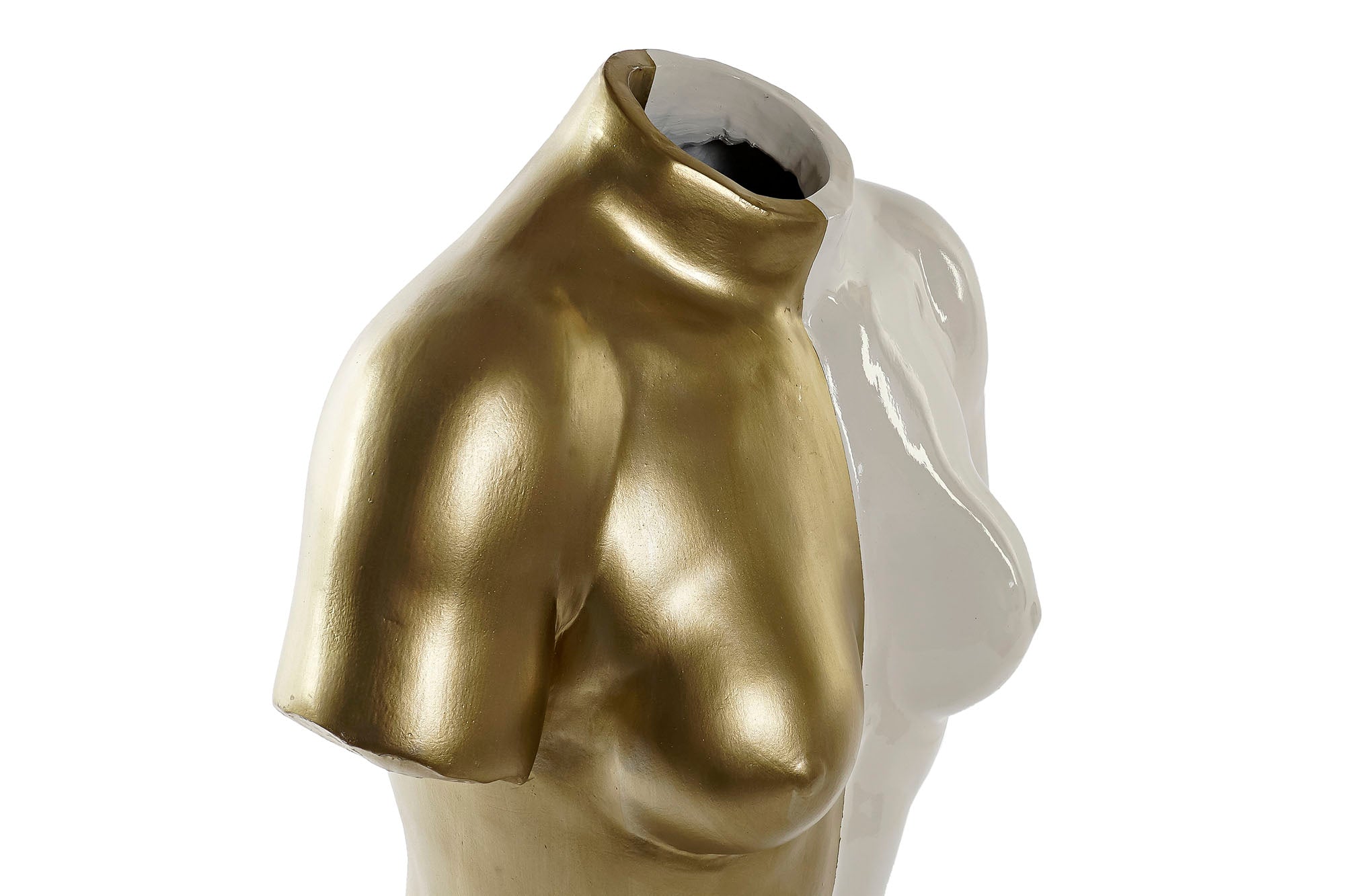 Figura de resina 32X19X50 Busto clássico brilhante